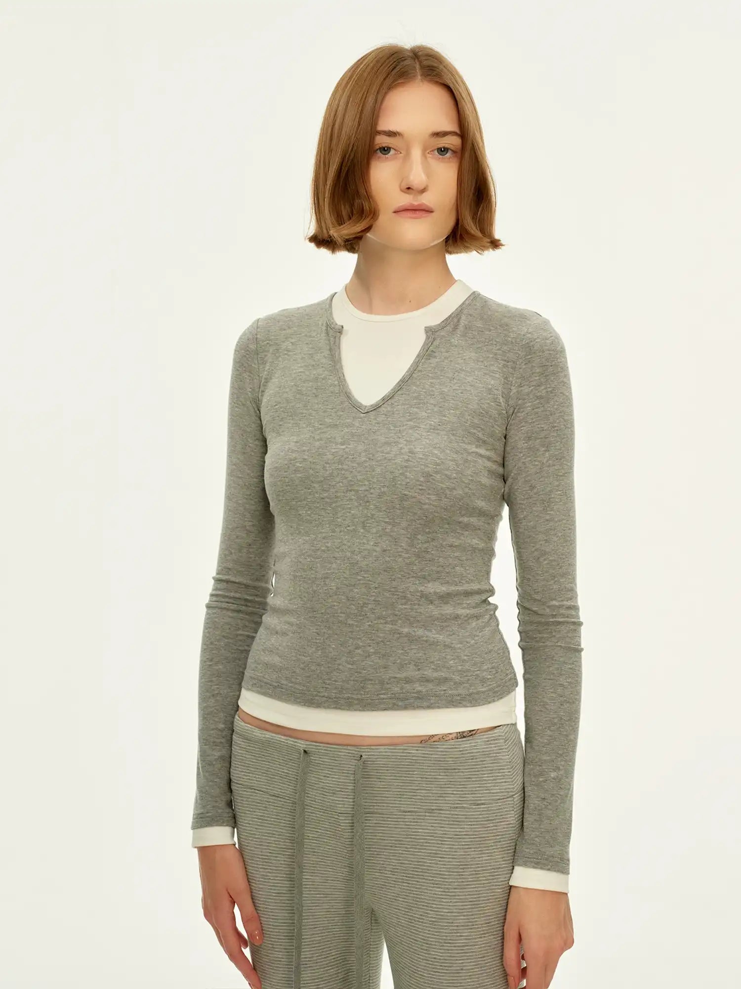 FirstFloor Women's Faux Layered Top | Canton Collective