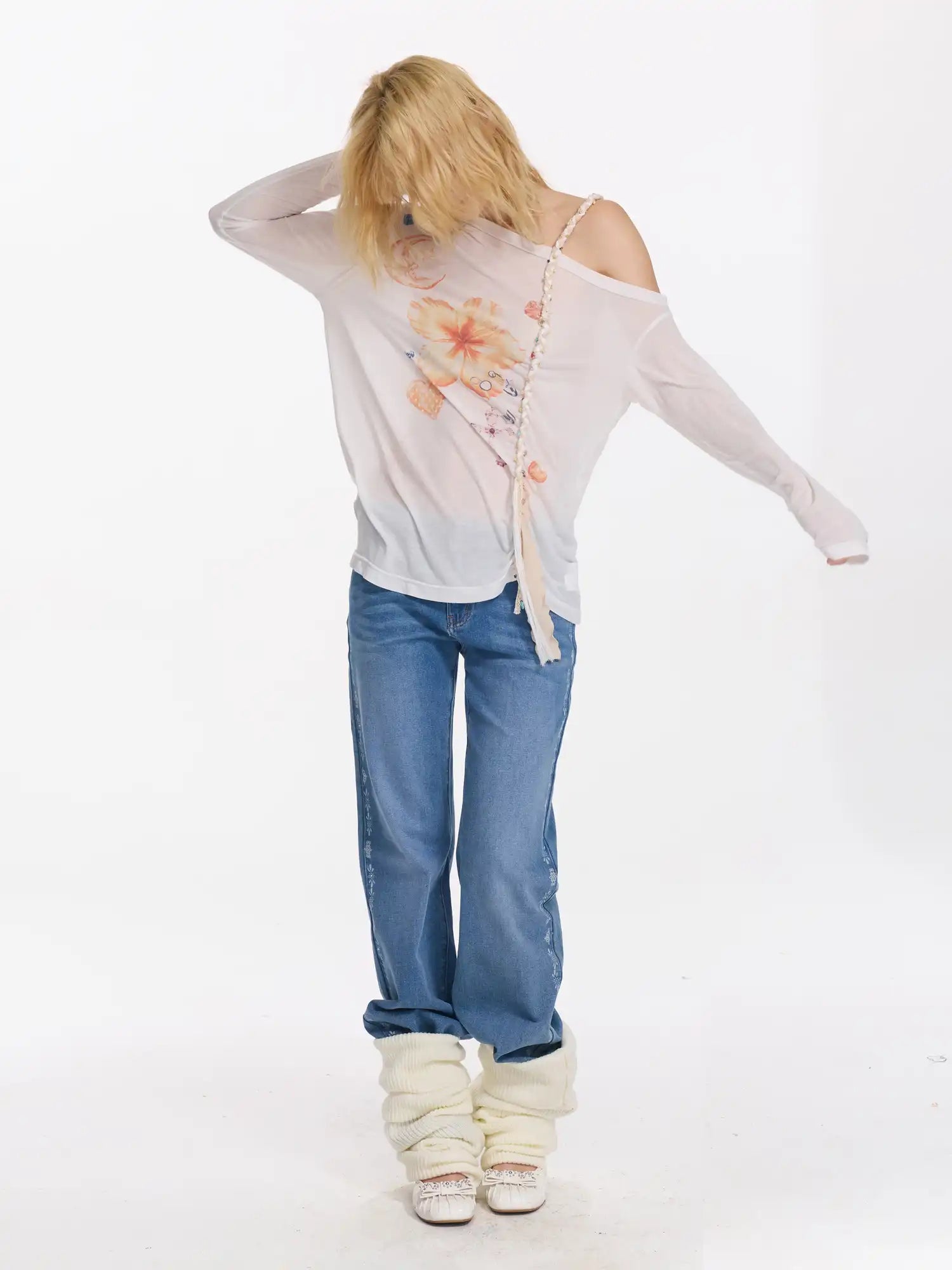 2th Desire Women's Hibiscus Print Top | Canton Collective