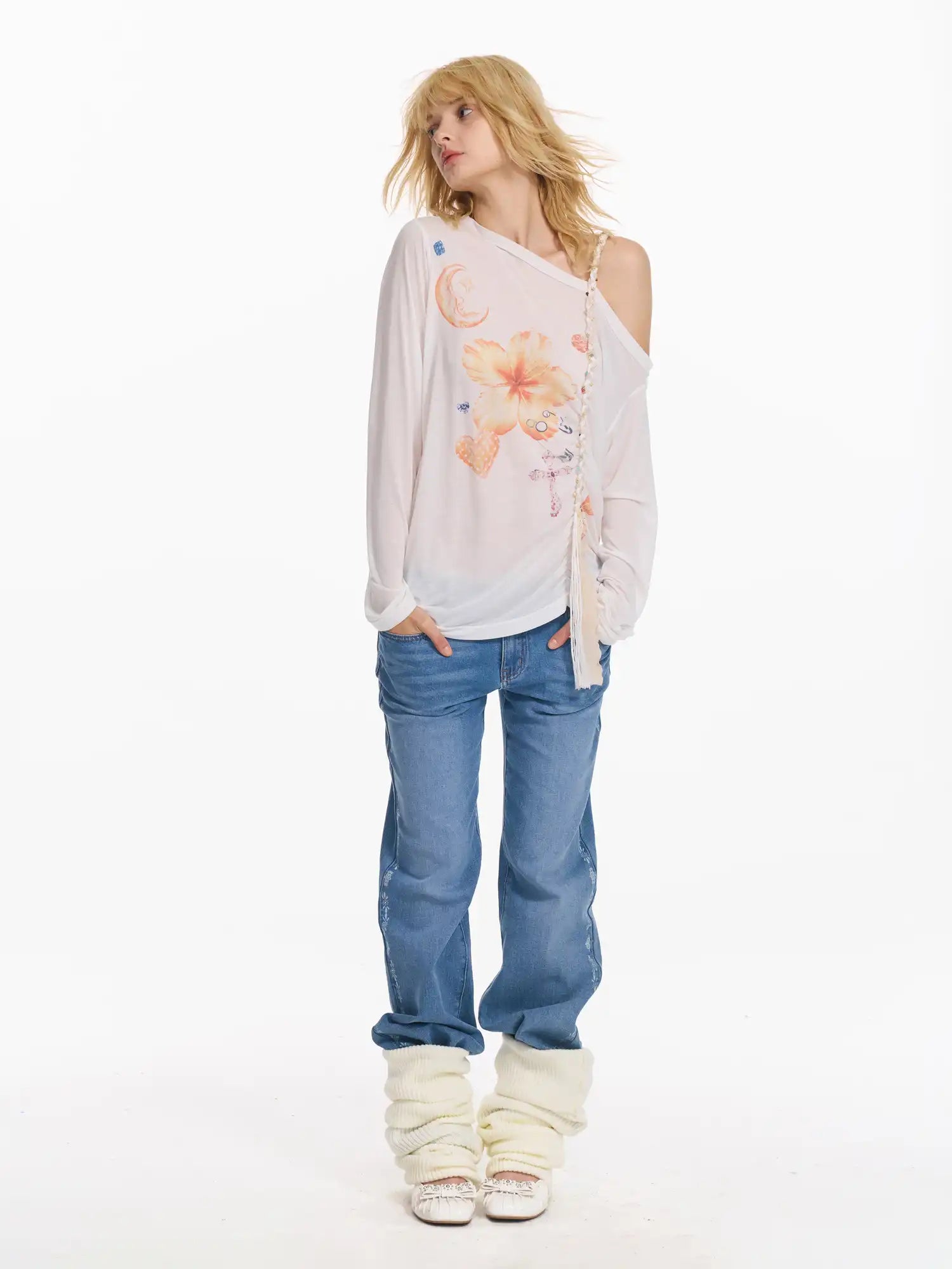 2th Desire Women's Hibiscus Print Top | Canton Collective