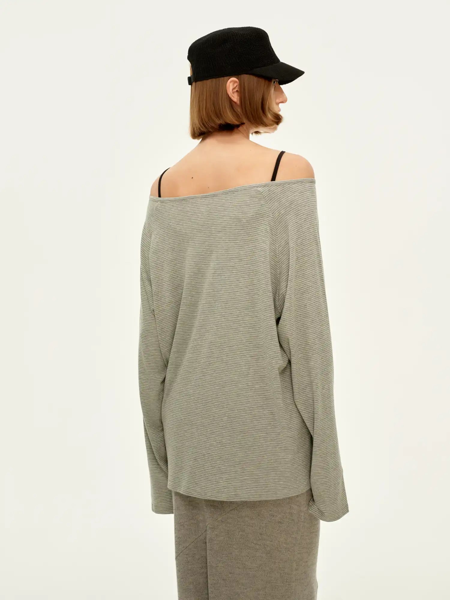 FirstFloor Women's Off Shoulder Stripe Top | Canton Collective