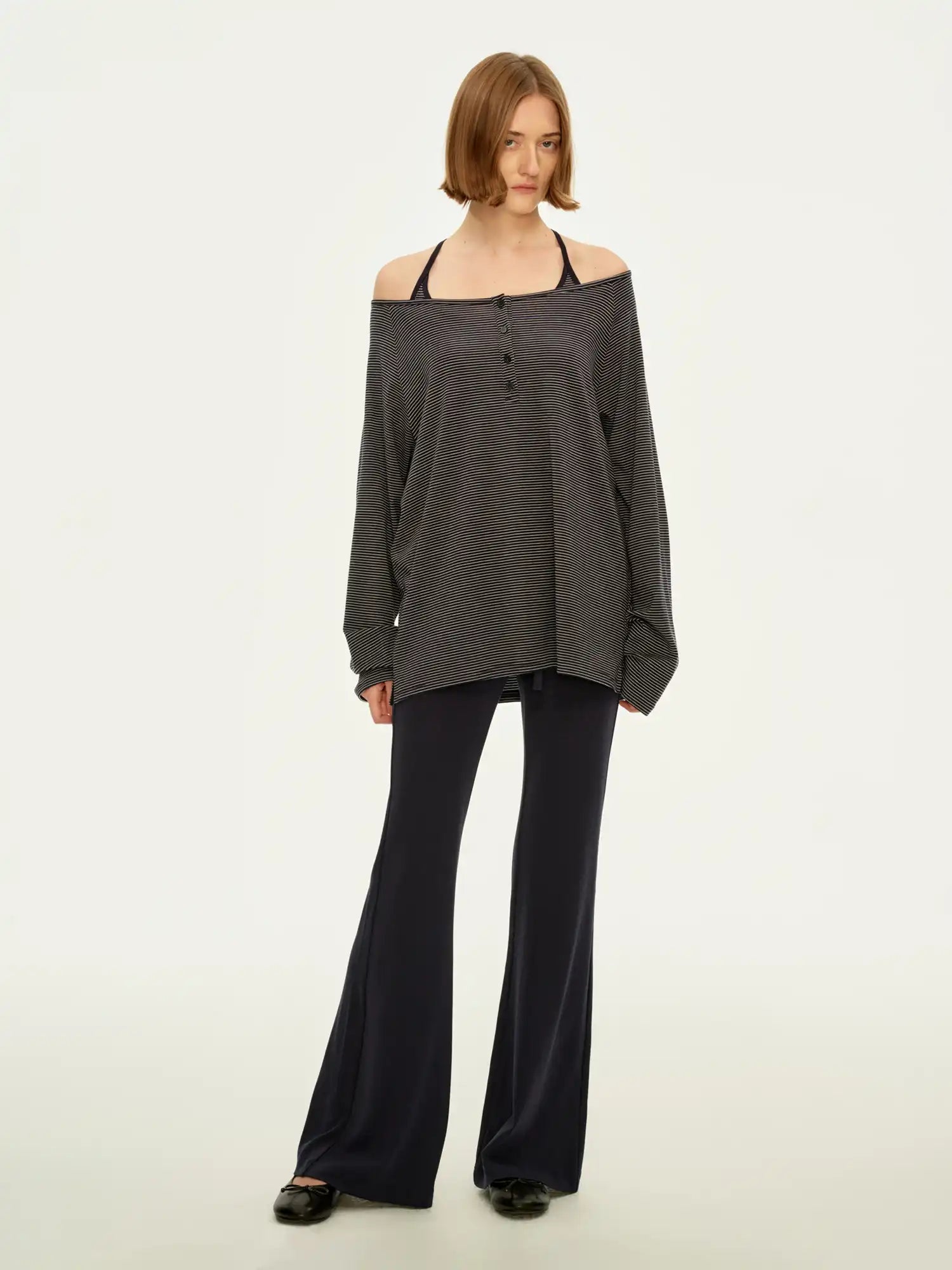 FirstFloor Women's Off Shoulder Stripe Top | Canton Collective