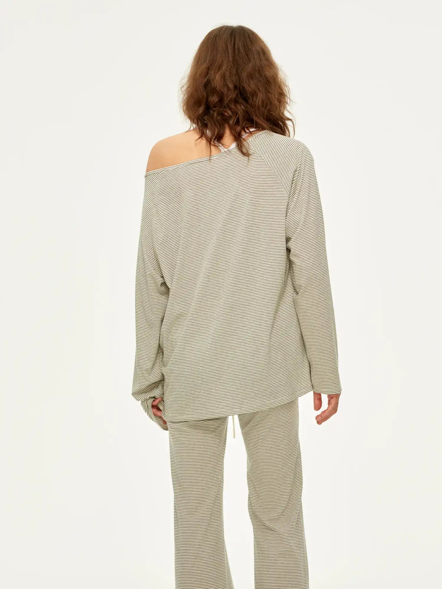 FirstFloor Women's Off Shoulder Stripe Top | Canton Collective