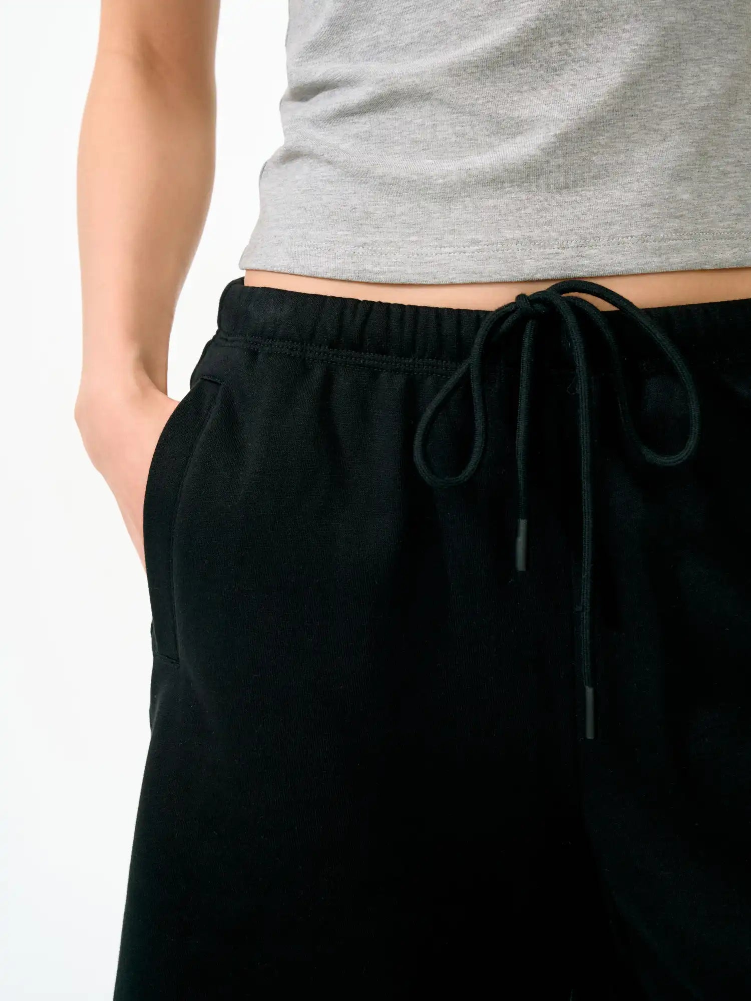 FirstFloor Women's Oversized Drawstring Cotton Sweat Shorts | Canton Collective