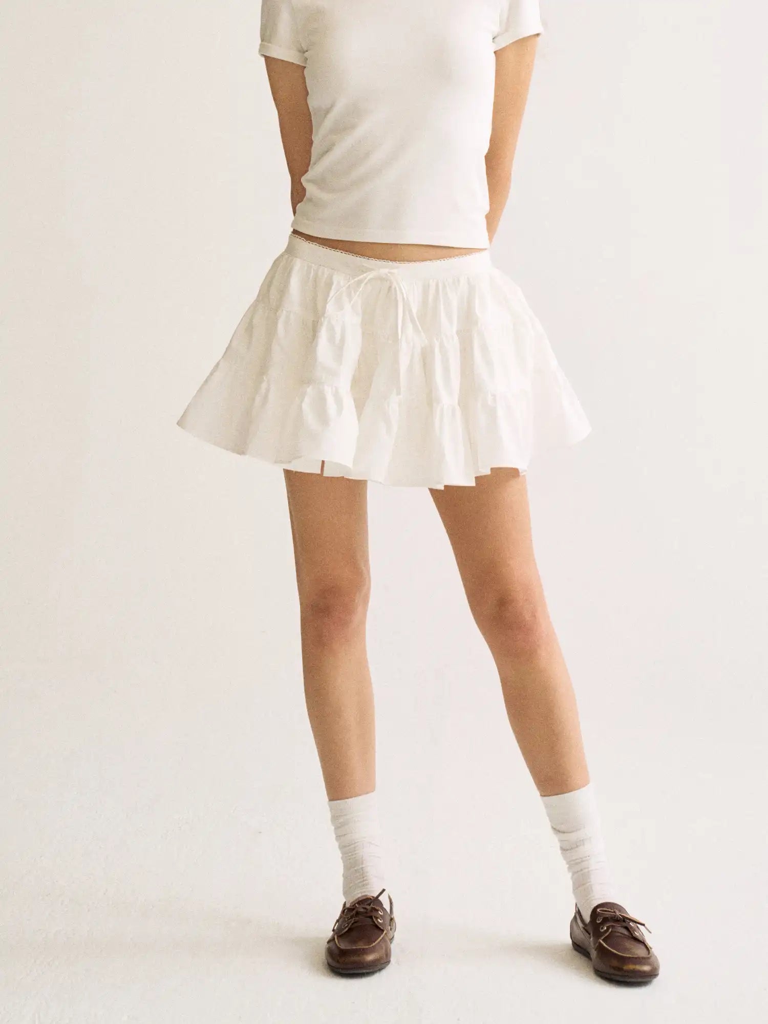 FirstFloor Women's Plaid Tiered Skirt | Canton Collective