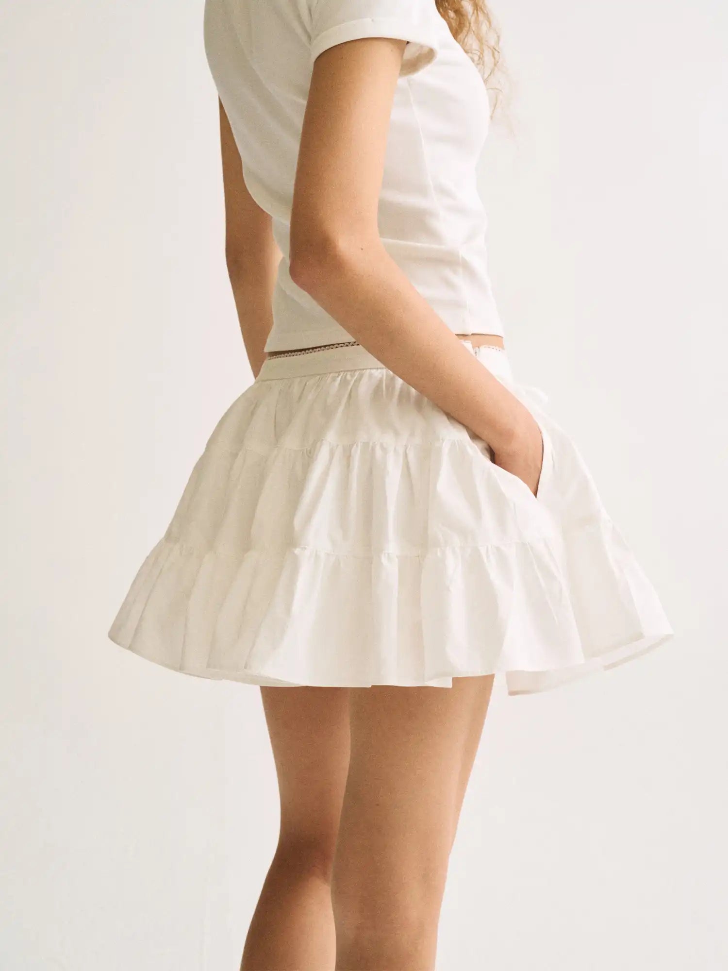 FirstFloor Women's Plaid Tiered Skirt | Canton Collective