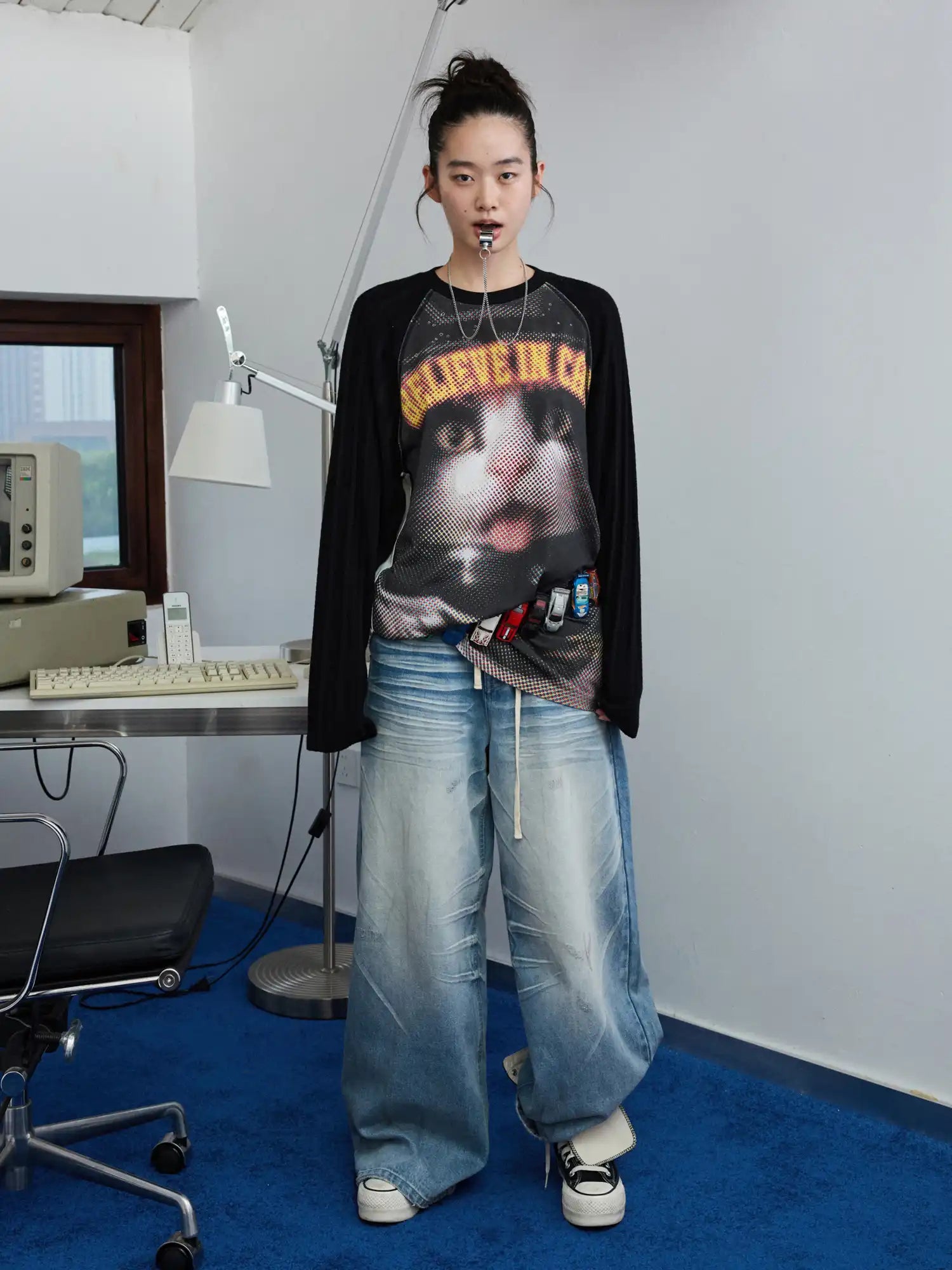 1Jinn Studio Women's Rock Cat Print Top | Canton Collective