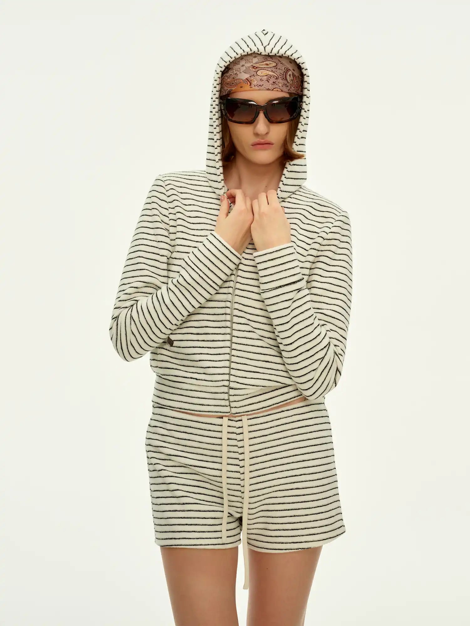 FirstFloor Women's Stripe Terry Cardigan | Canton Collective