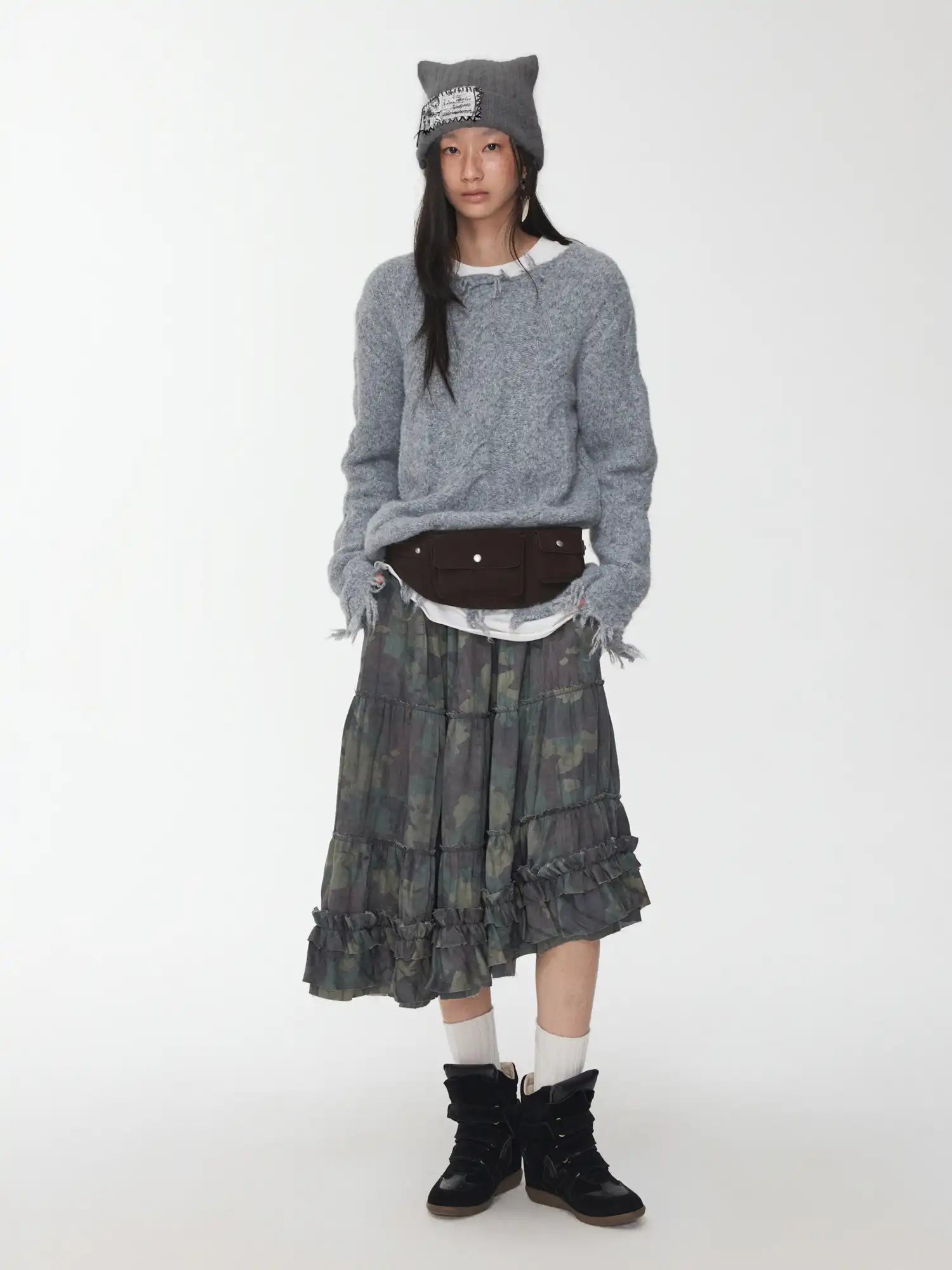 1Jinn Studio Wool Frayed Sweater | Canton Collective