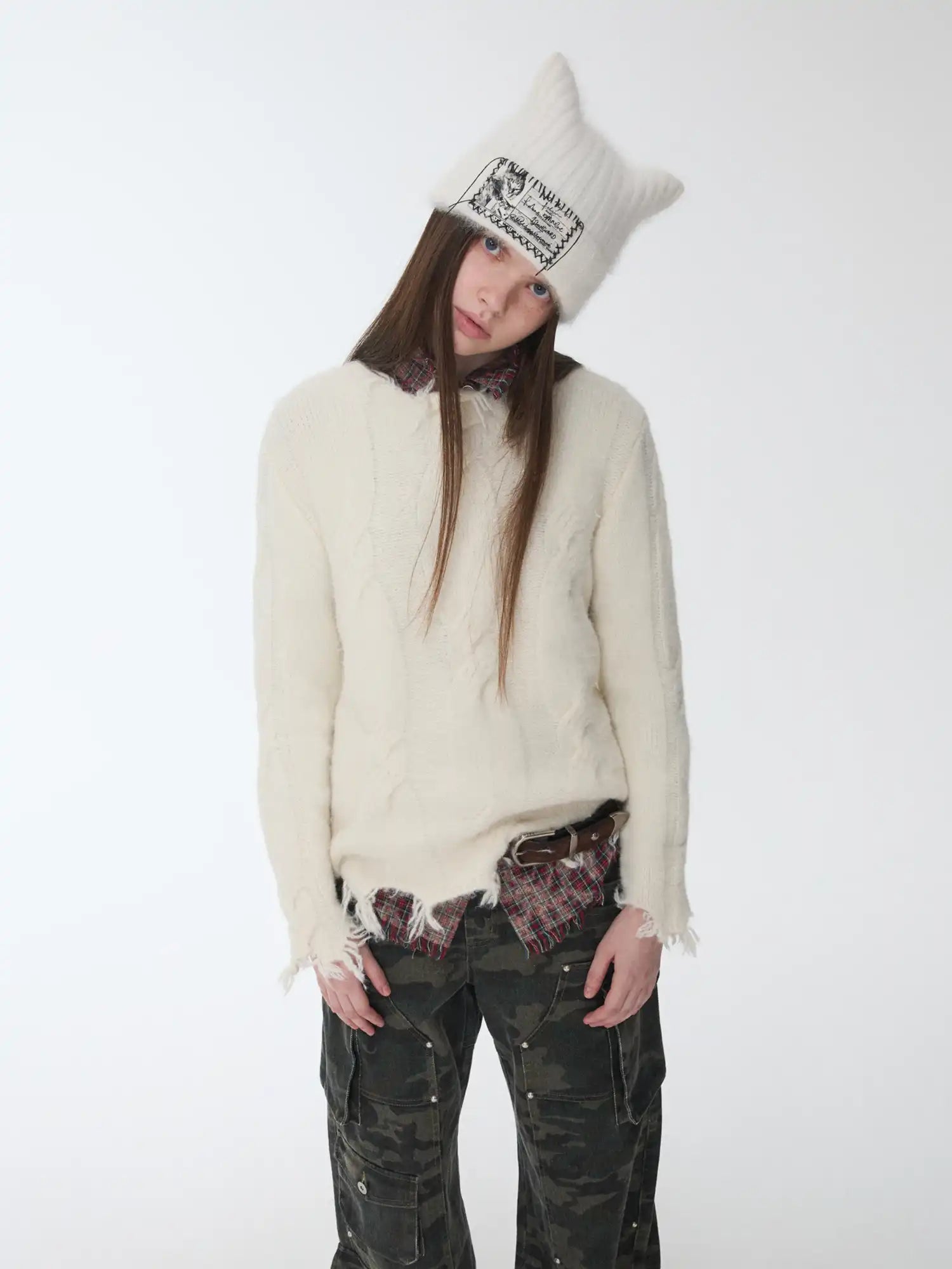 1Jinn Studio Wool Frayed Sweater | Canton Collective