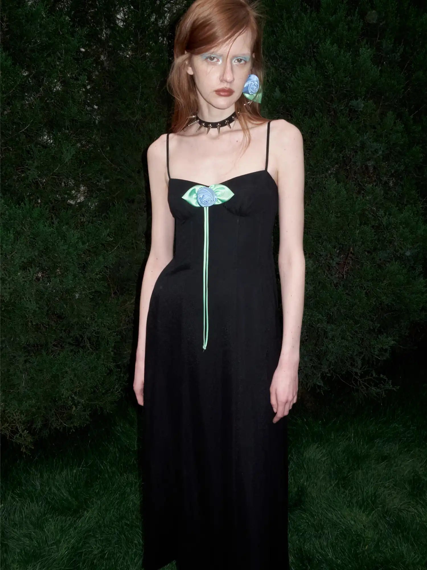 1Jinn Studio Y2K Black A-Line Corset Maxi Dress | Canton Collective