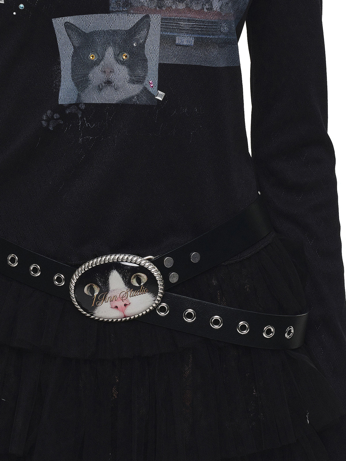 1Jinn Studio Y2K Cat PU Belt | Canton Collective