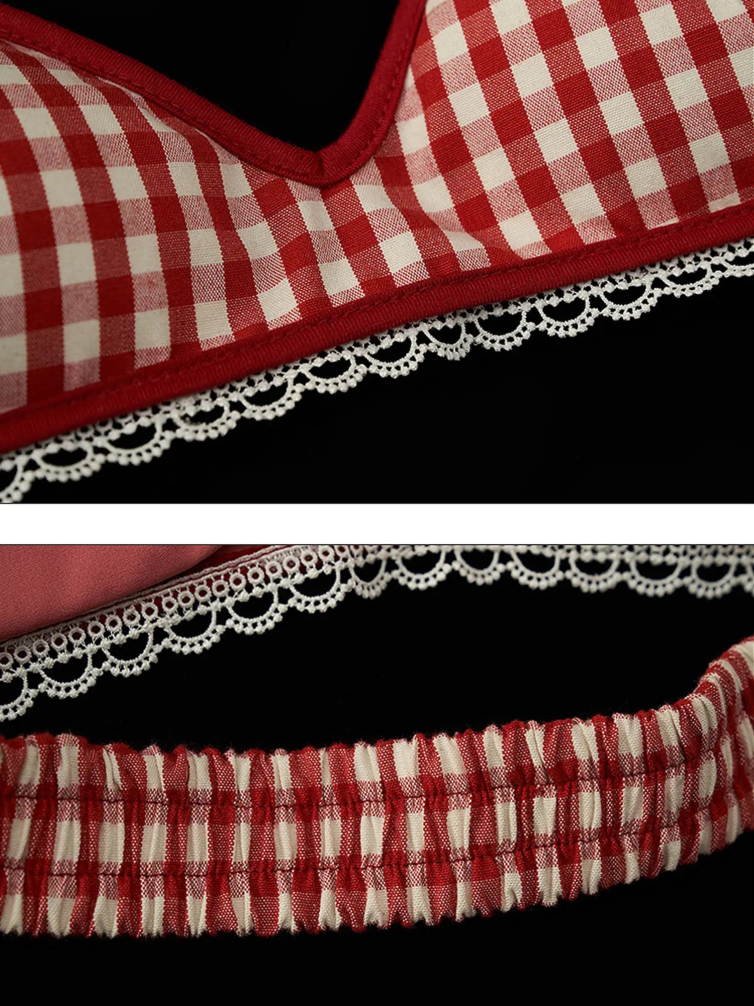 MAMC Y2K Gingham Halter Bra | Canton Collective