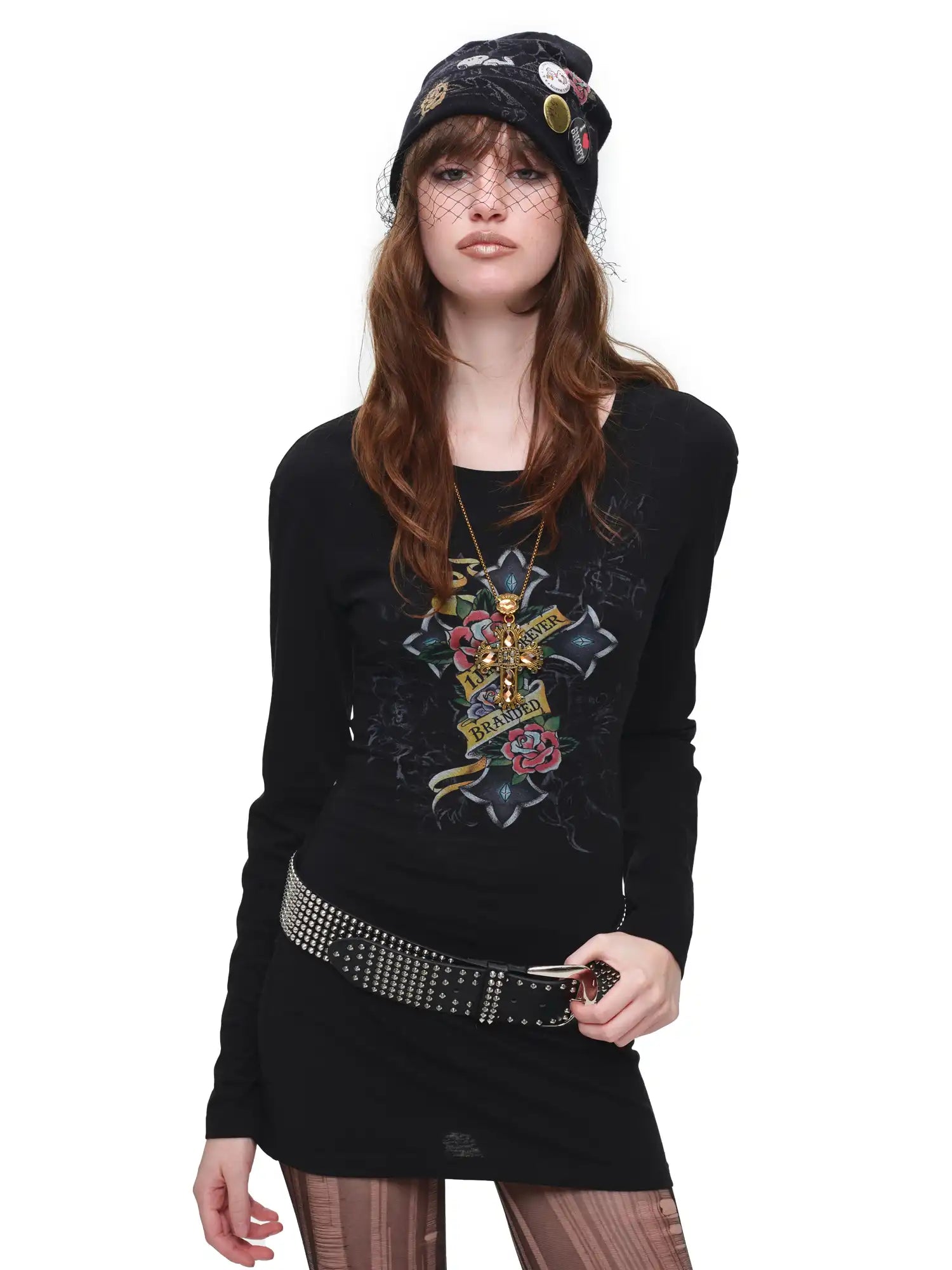 1Jinn Studio Y2K Long Sleeve Cut Out Back Top | Canton Collective