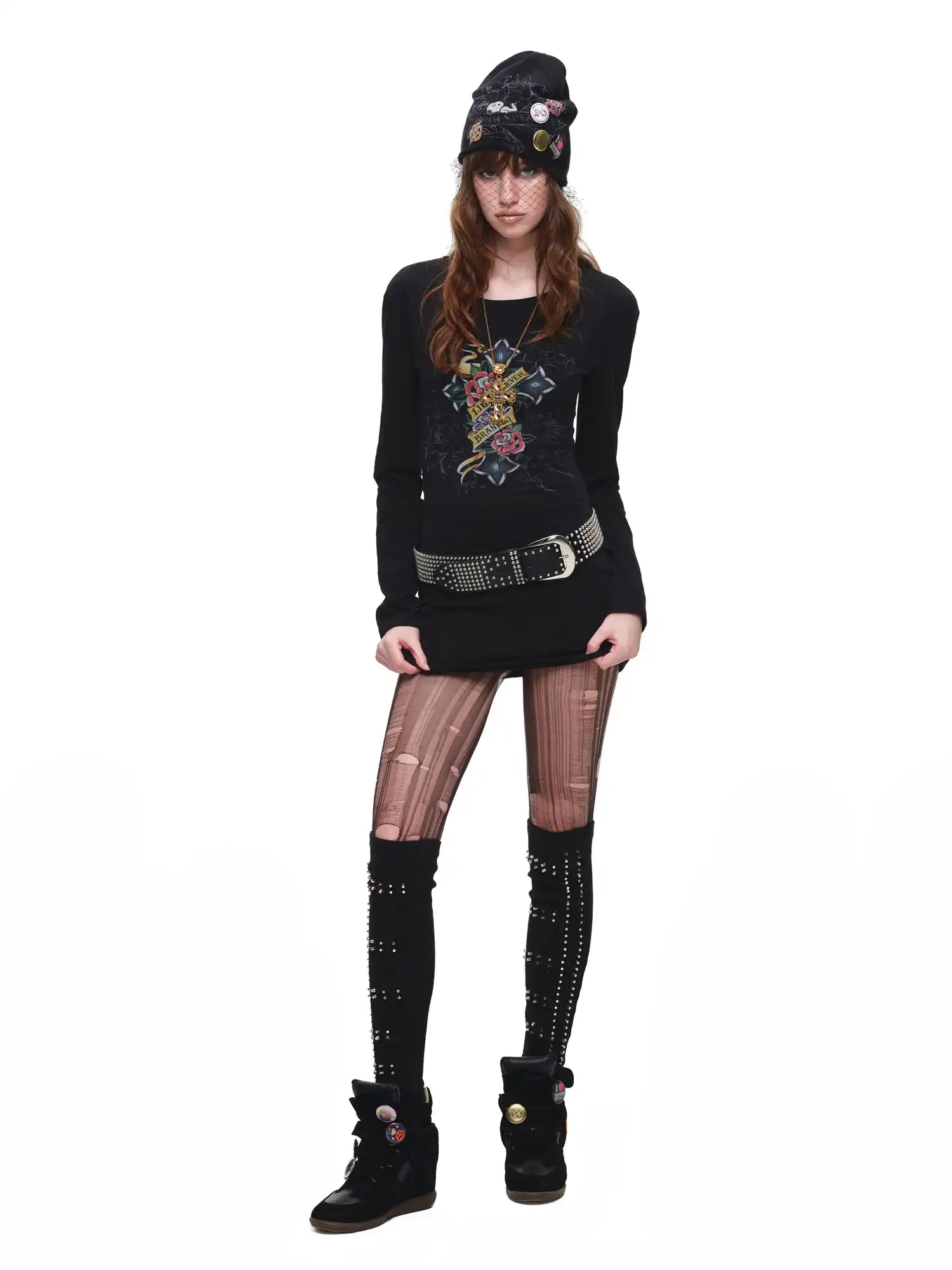 1Jinn Studio Y2K Long Sleeve Cut Out Back Top | Canton Collective