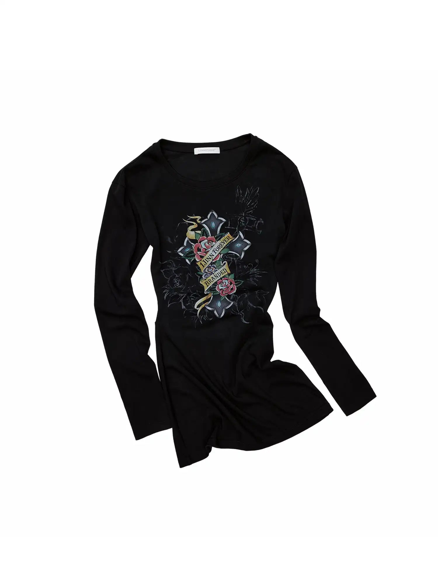 1Jinn Studio Y2K Long Sleeve Cut Out Back Top | Canton Collective