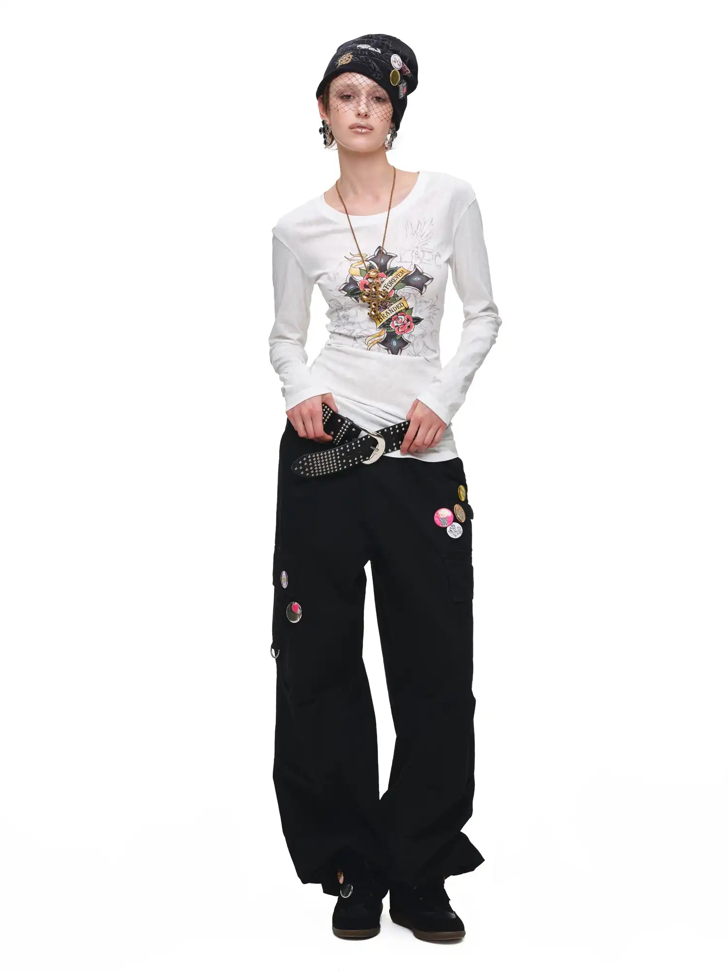 1Jinn Studio Y2K Long Sleeve Cut Out Back Top | Canton Collective