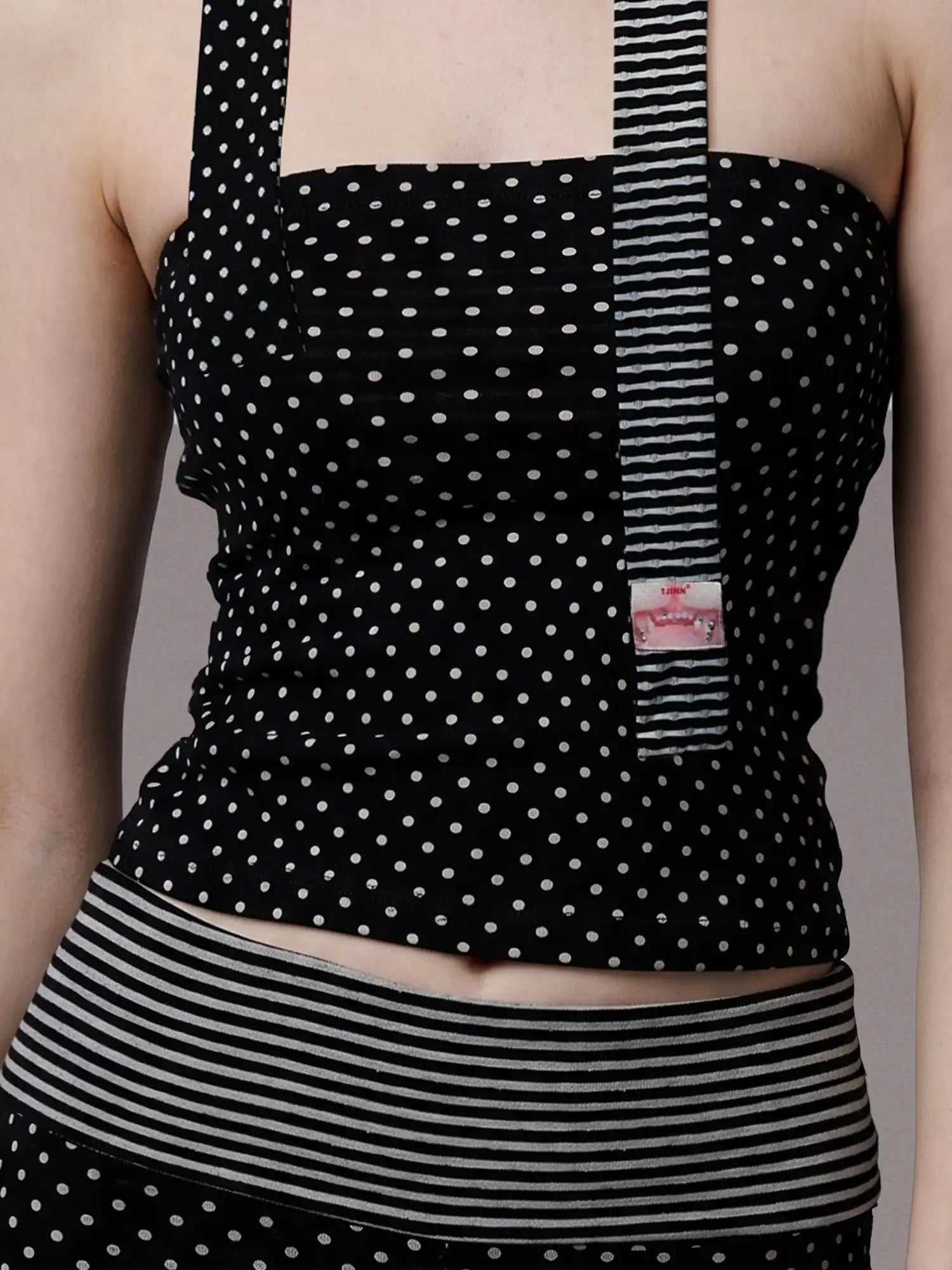 CantonCollective Design Y2K Polka Dot Tube Top | Canton Collective
