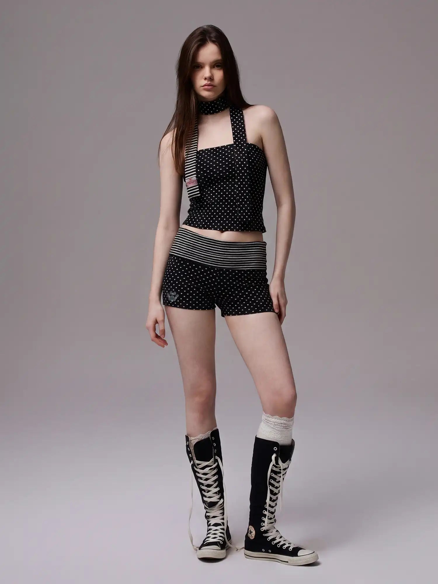 CantonCollective Design Y2K Polka Dot Tube Top | Canton Collective