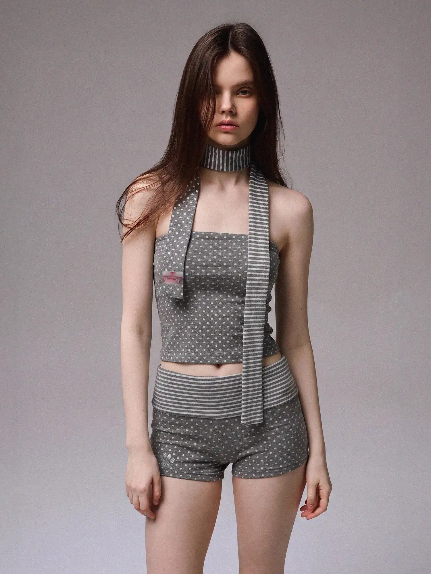 CantonCollective Design Y2K Polka Dot Tube Top | Canton Collective