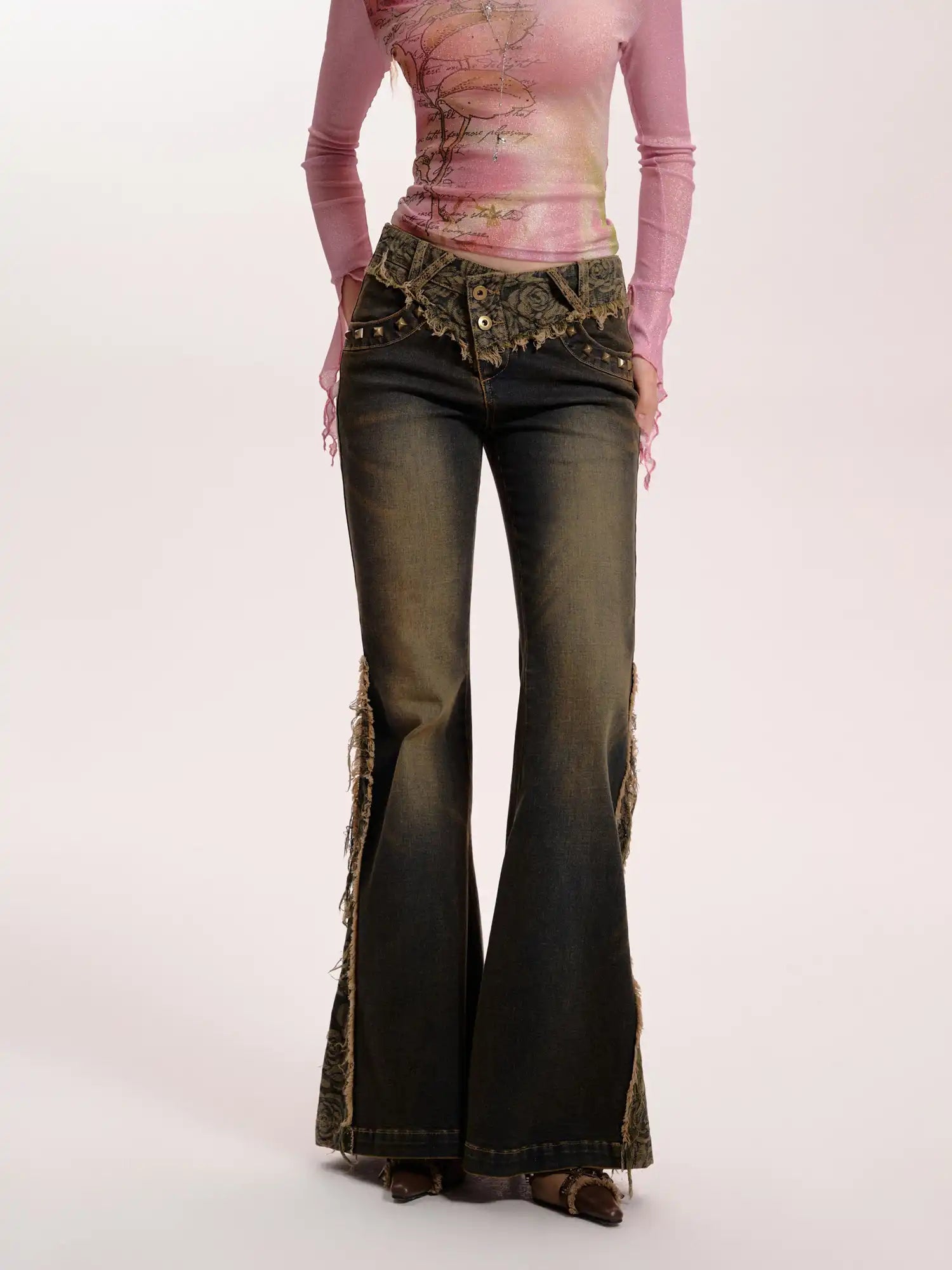 Deleteex Y2K Raw Edge Jeans | Canton Collective