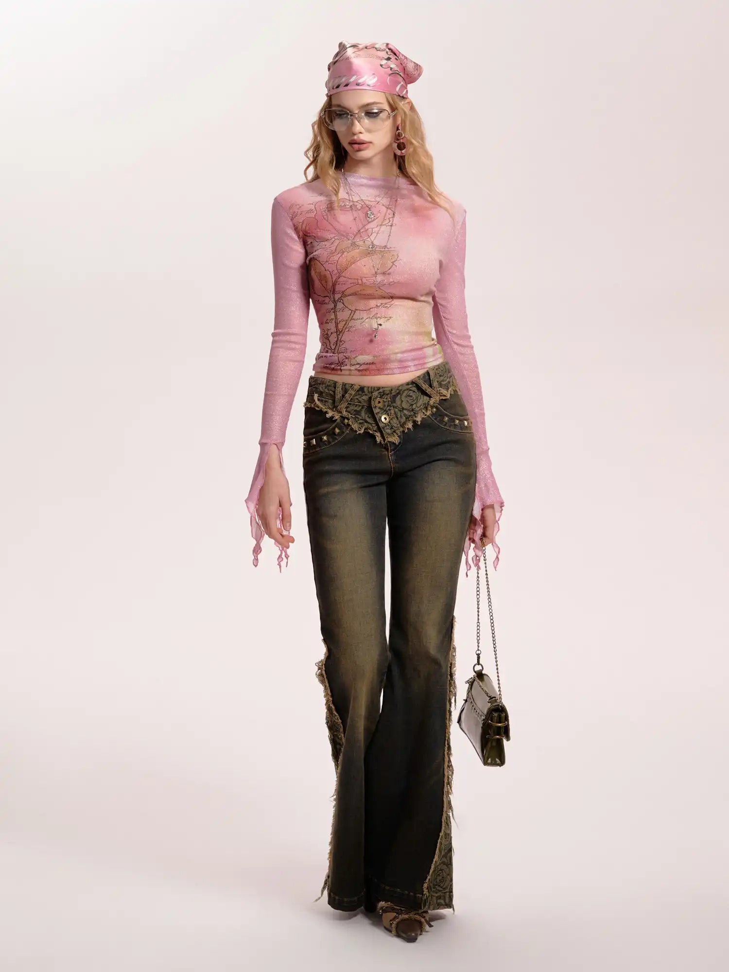 Deleteex Y2K Raw Edge Jeans | Canton Collective