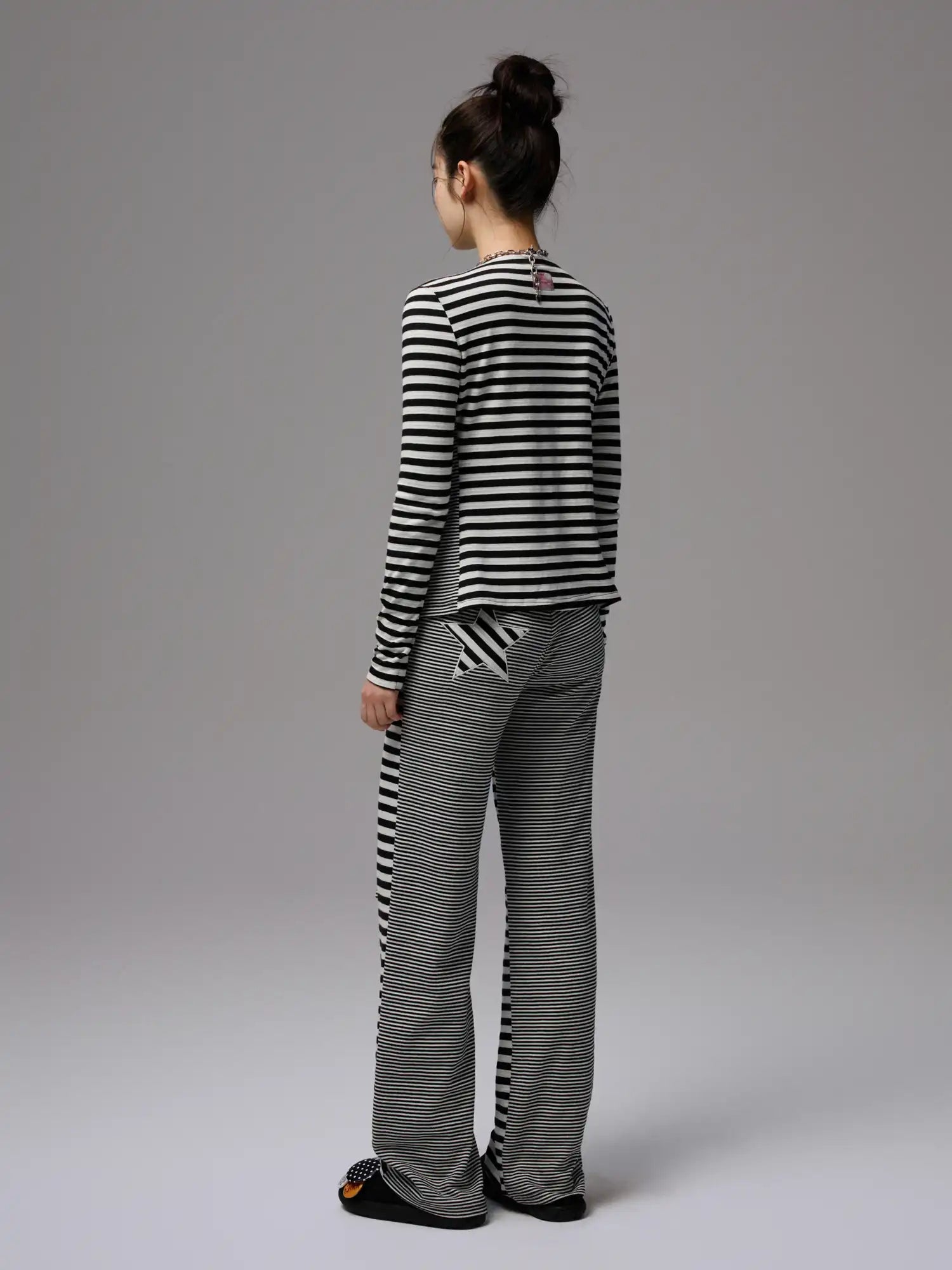 1Jinn Studio Y2K Reversible Stripe Jersey Cardigan Set | Canton Collective