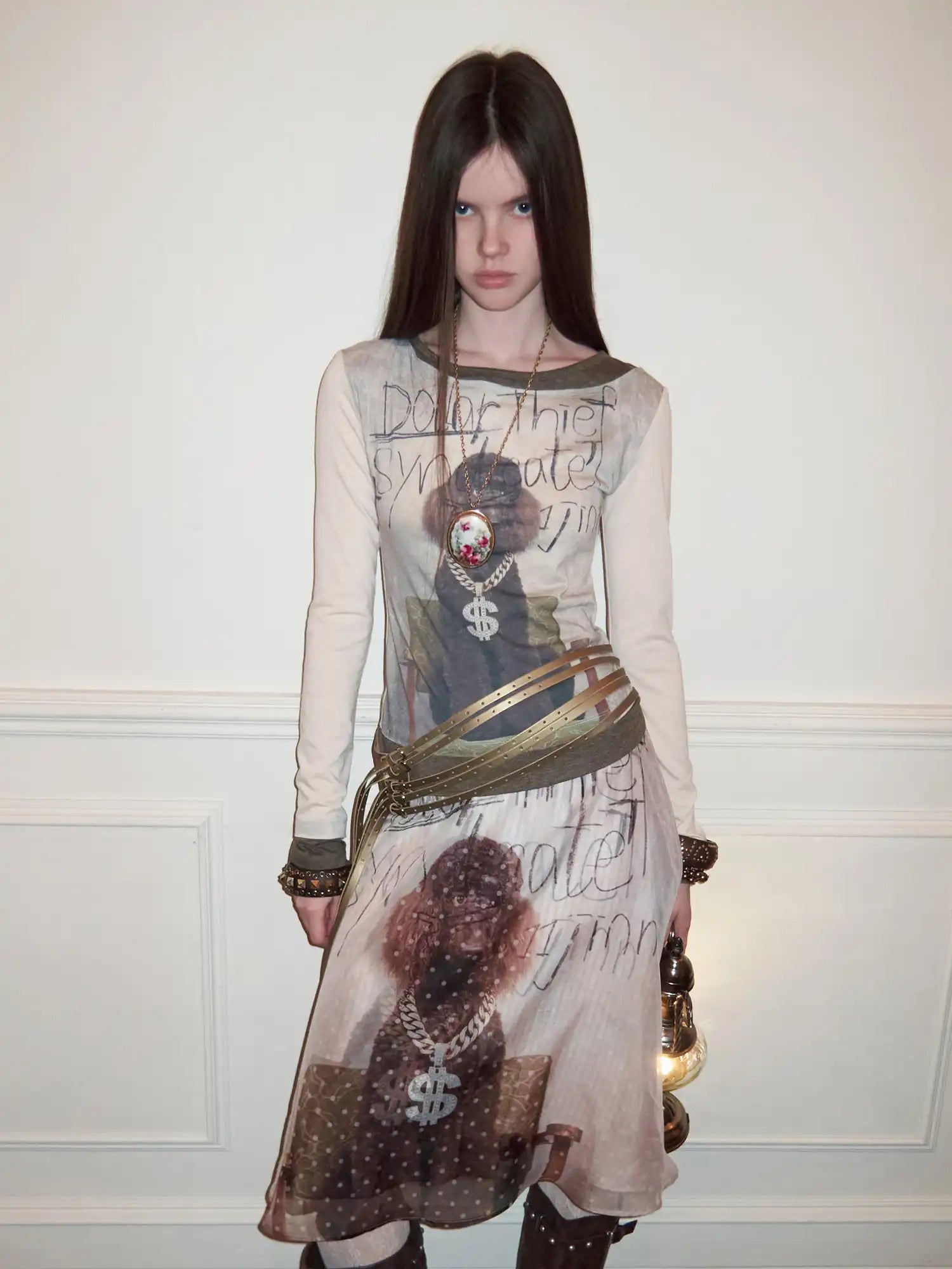 1Jinn Studio Y2K Royal Puppy Faux Two Piece Tee | Canton Collective