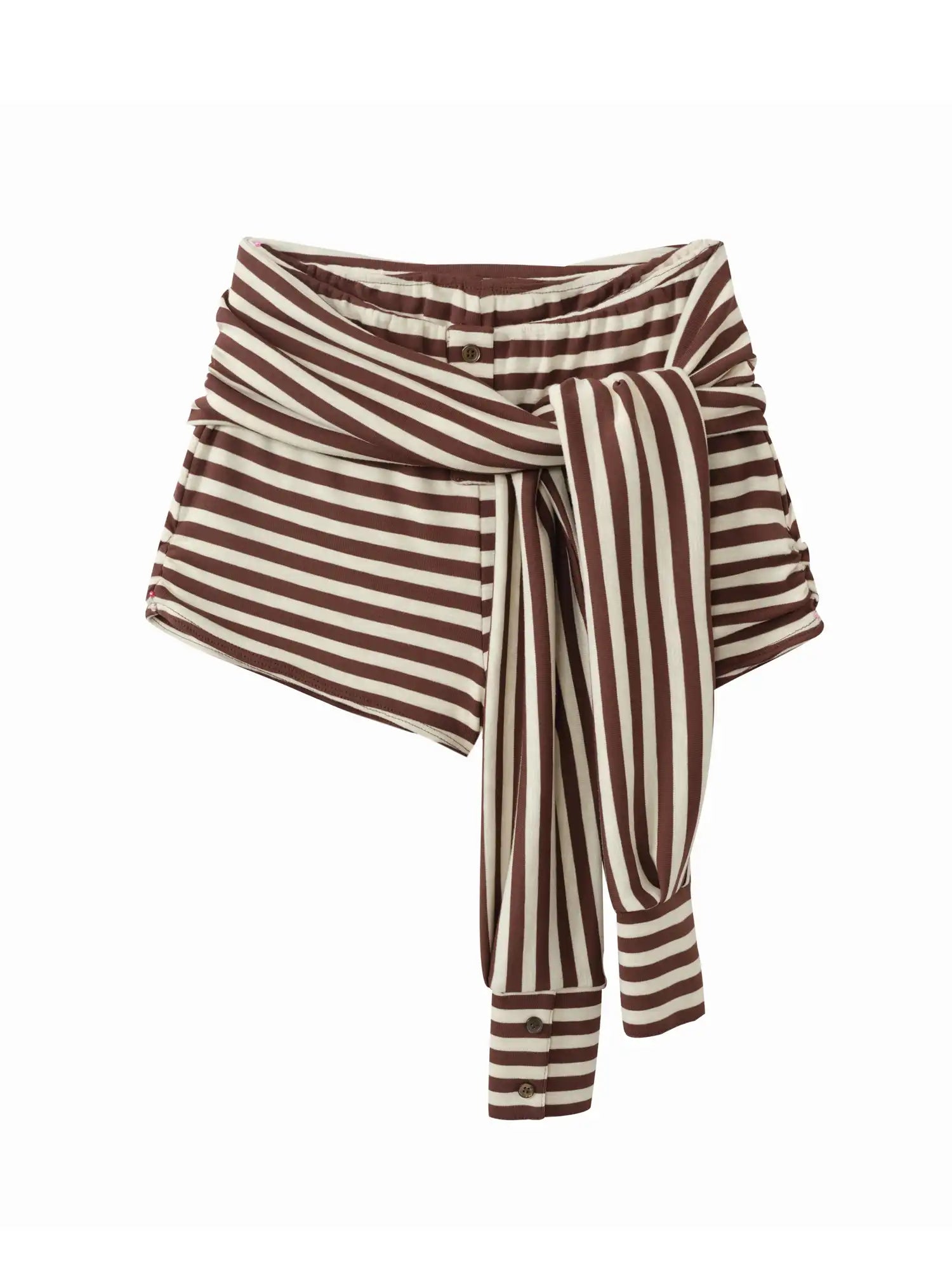 Deleteex Y2K Striped Tie Waist Shorts | Canton Collective