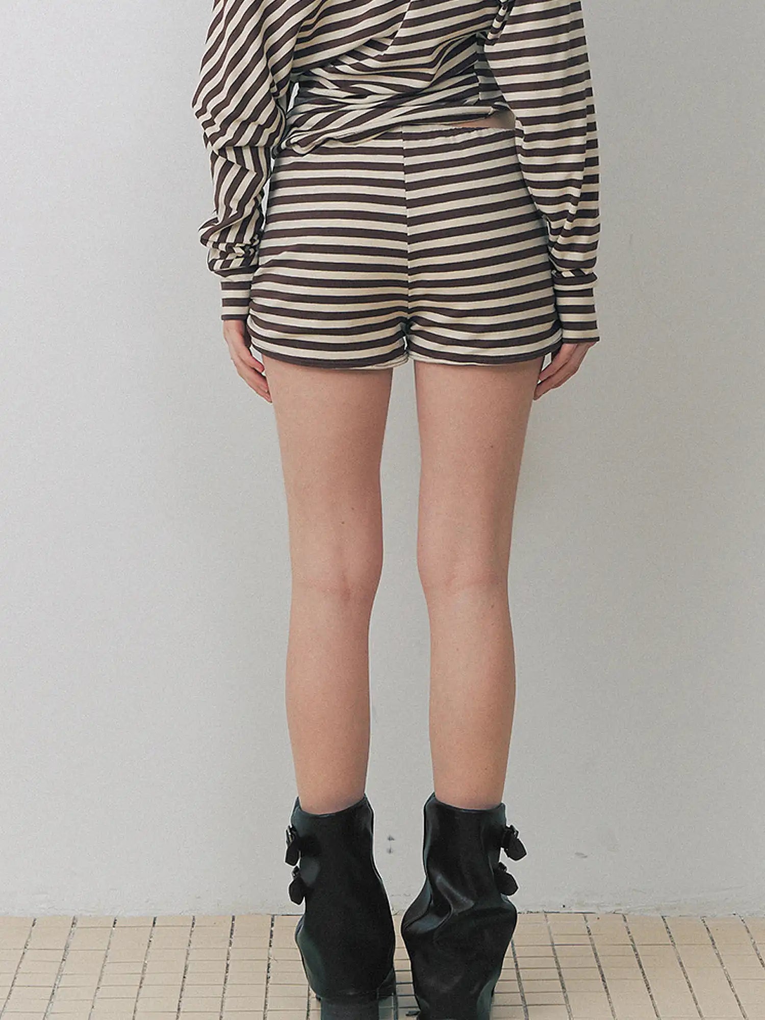Deleteex Y2K Striped Tie Waist Shorts | Canton Collective