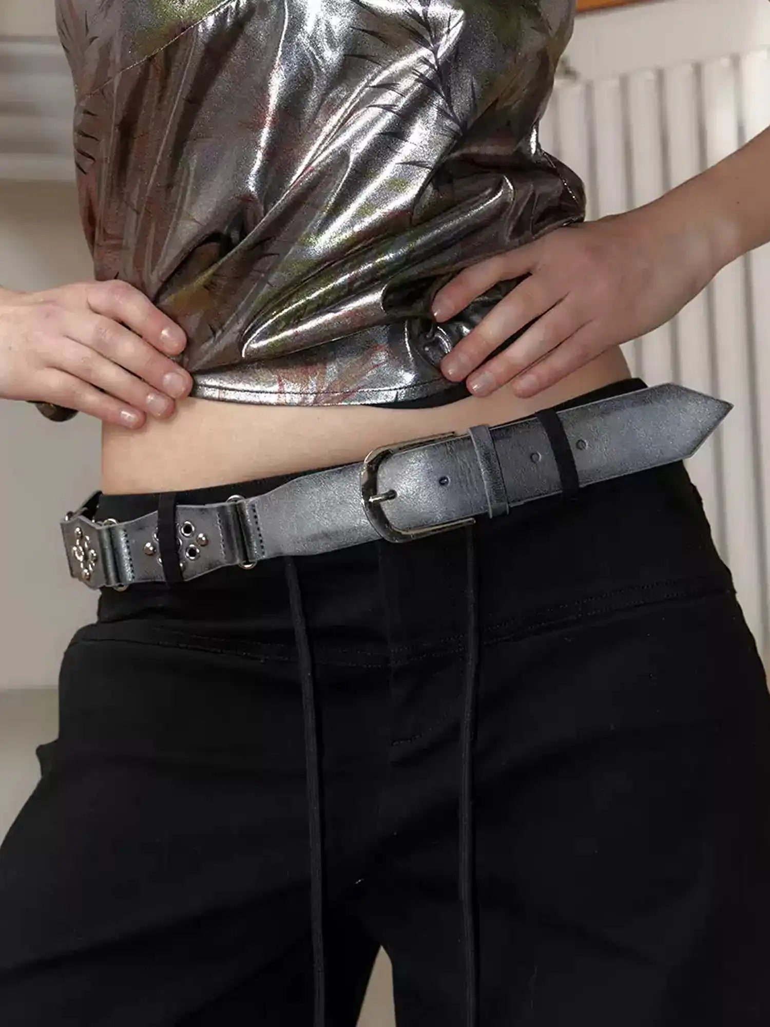 2th Desire Y2K Vintage PU Leather Belt | Canton Collective