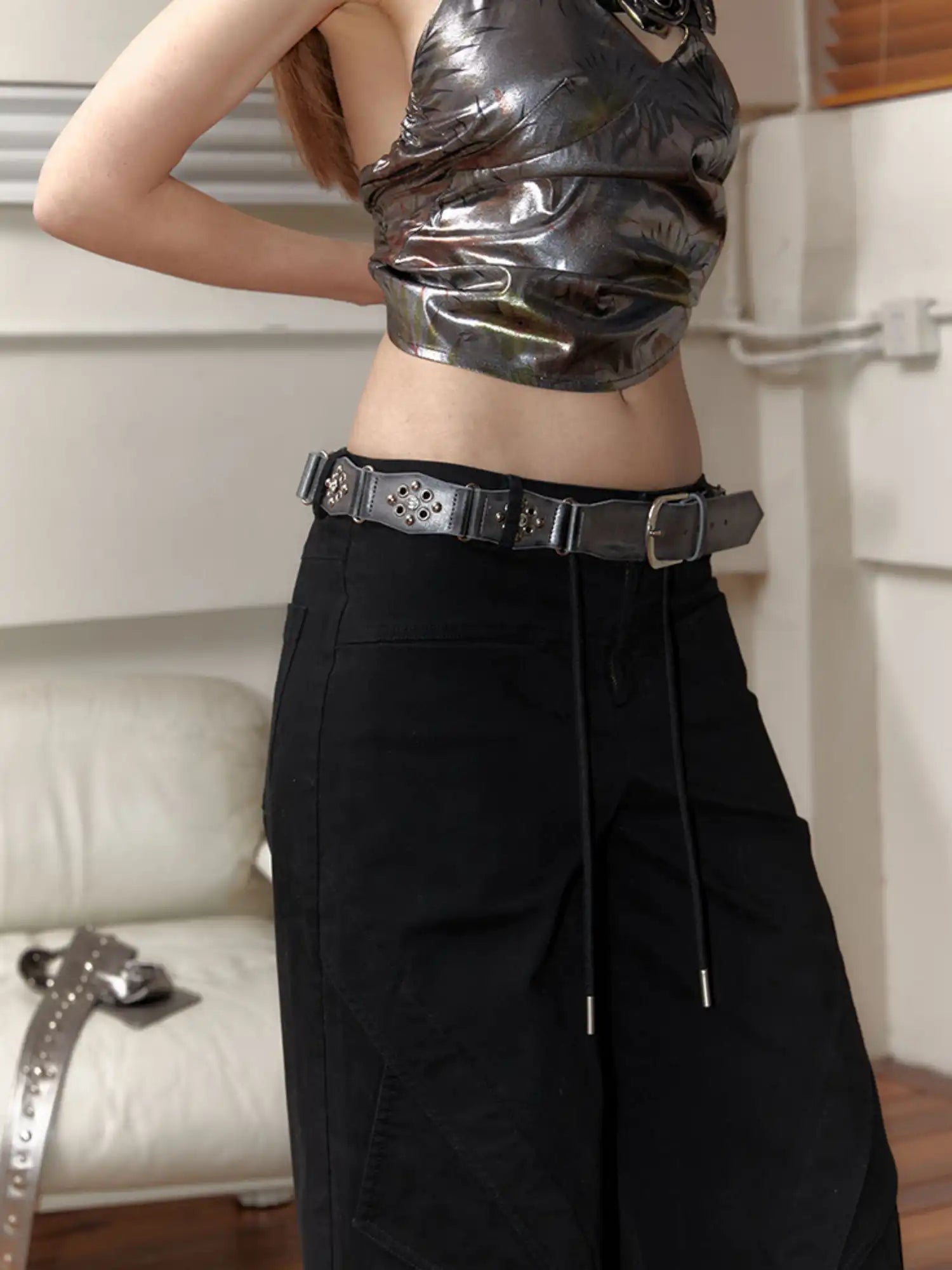 2th Desire Y2K Vintage PU Leather Belt | Canton Collective