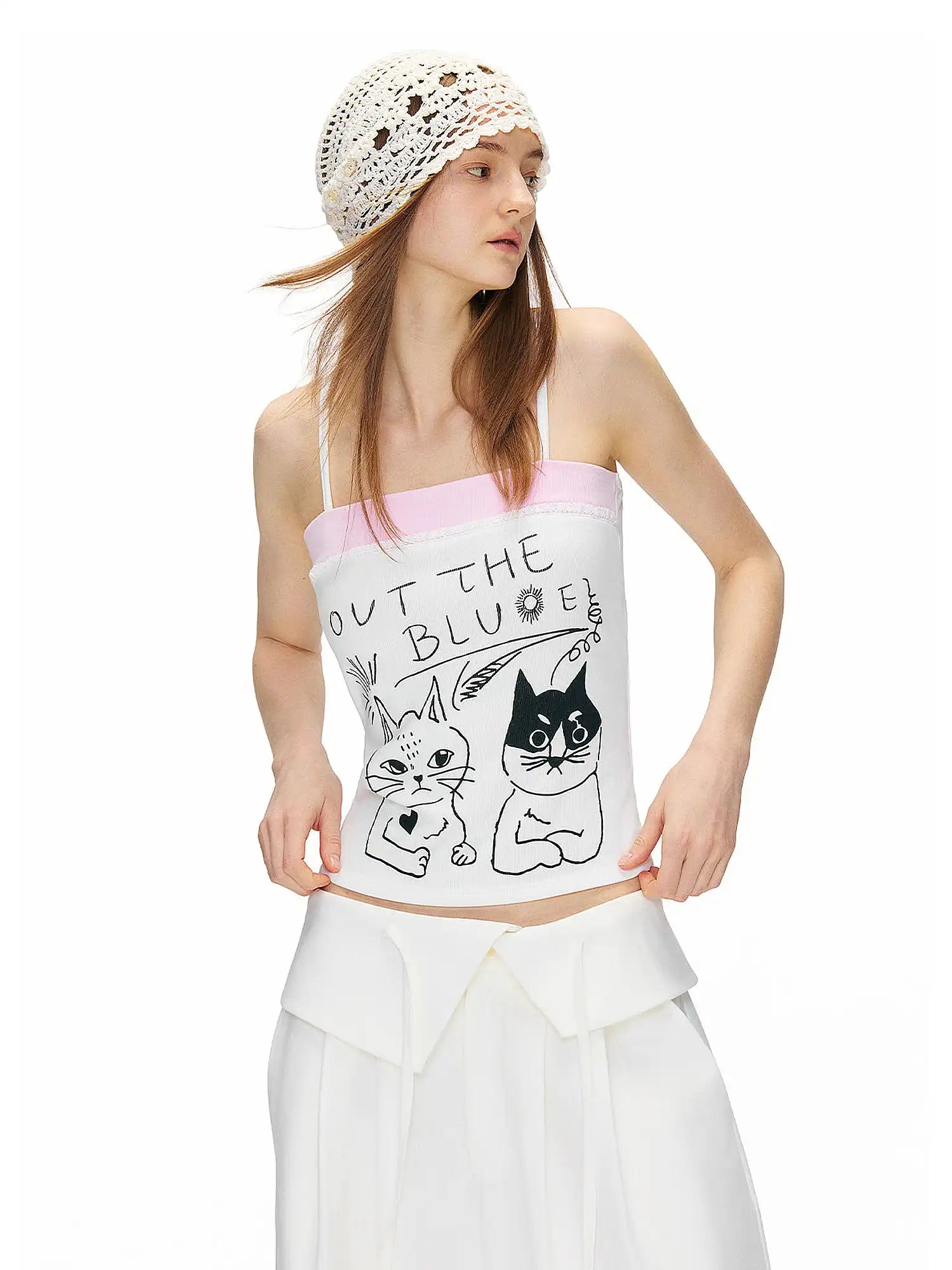 Outtheblue Coquette Lace Trimmed Bandeau Top | Canton Collective