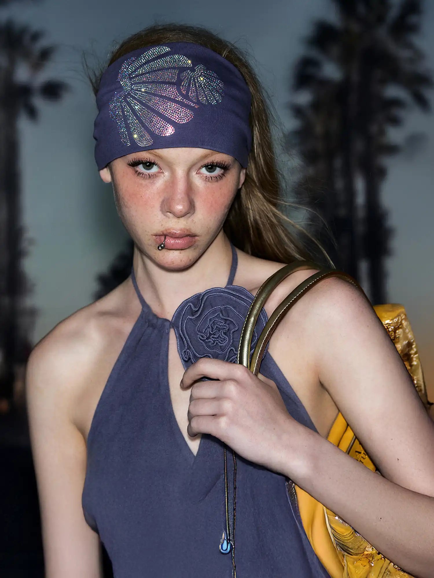 Strass-Muschel-Haarreif 