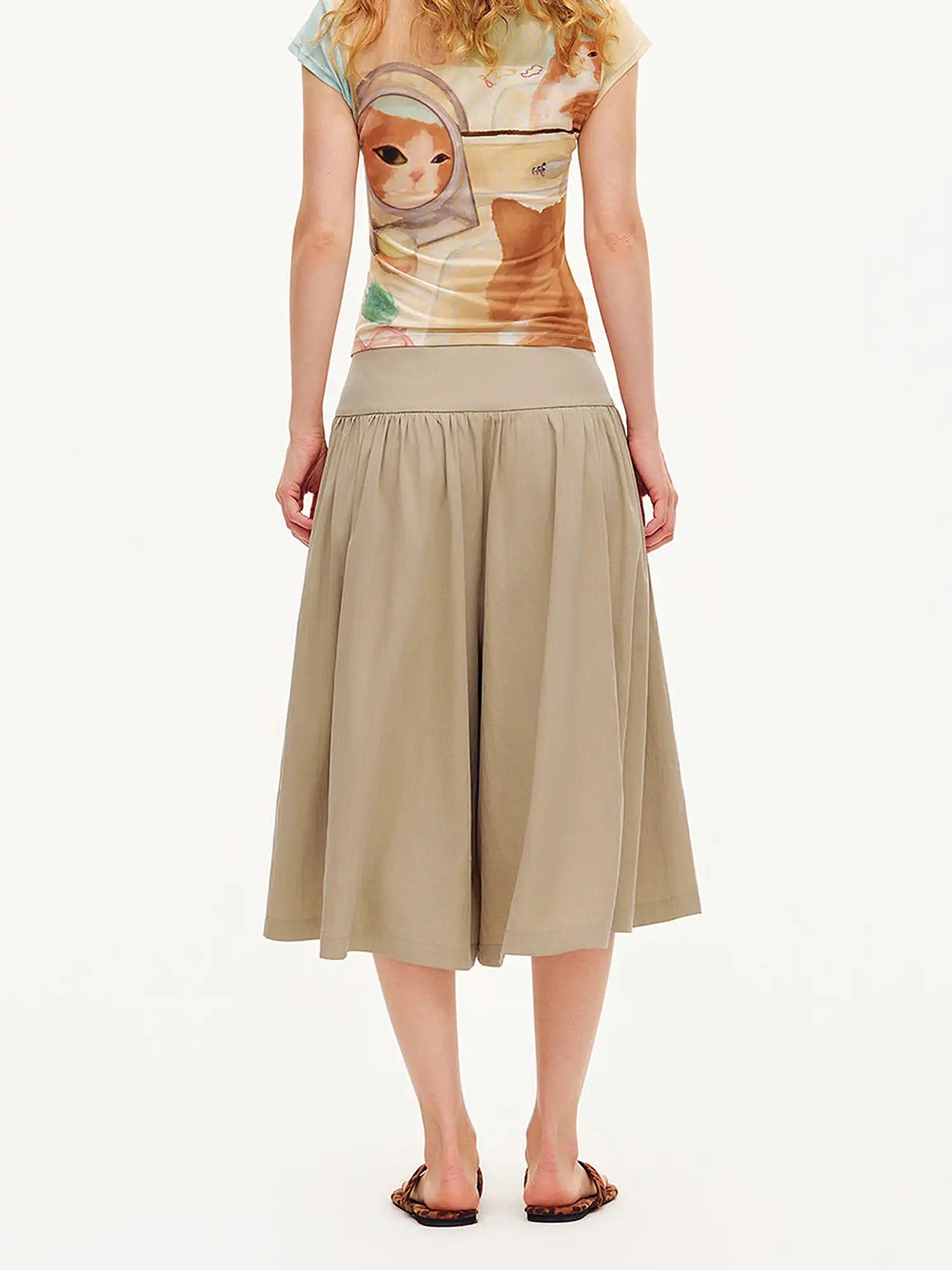 Outtheblue High-Waisted Lyocell Wide-Leg Culottes | Canton Collective
