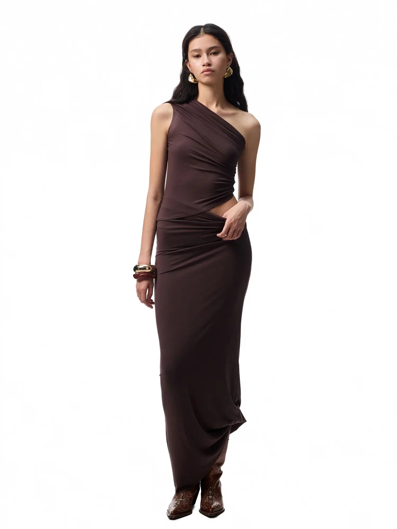 Draped Off-Shoulder Tank