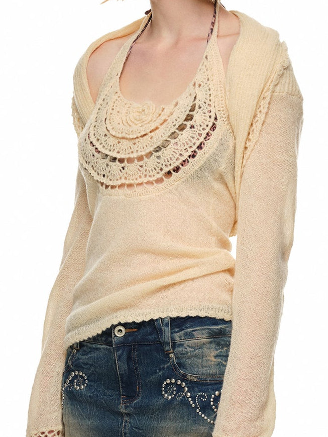 Threaded Rose Halter