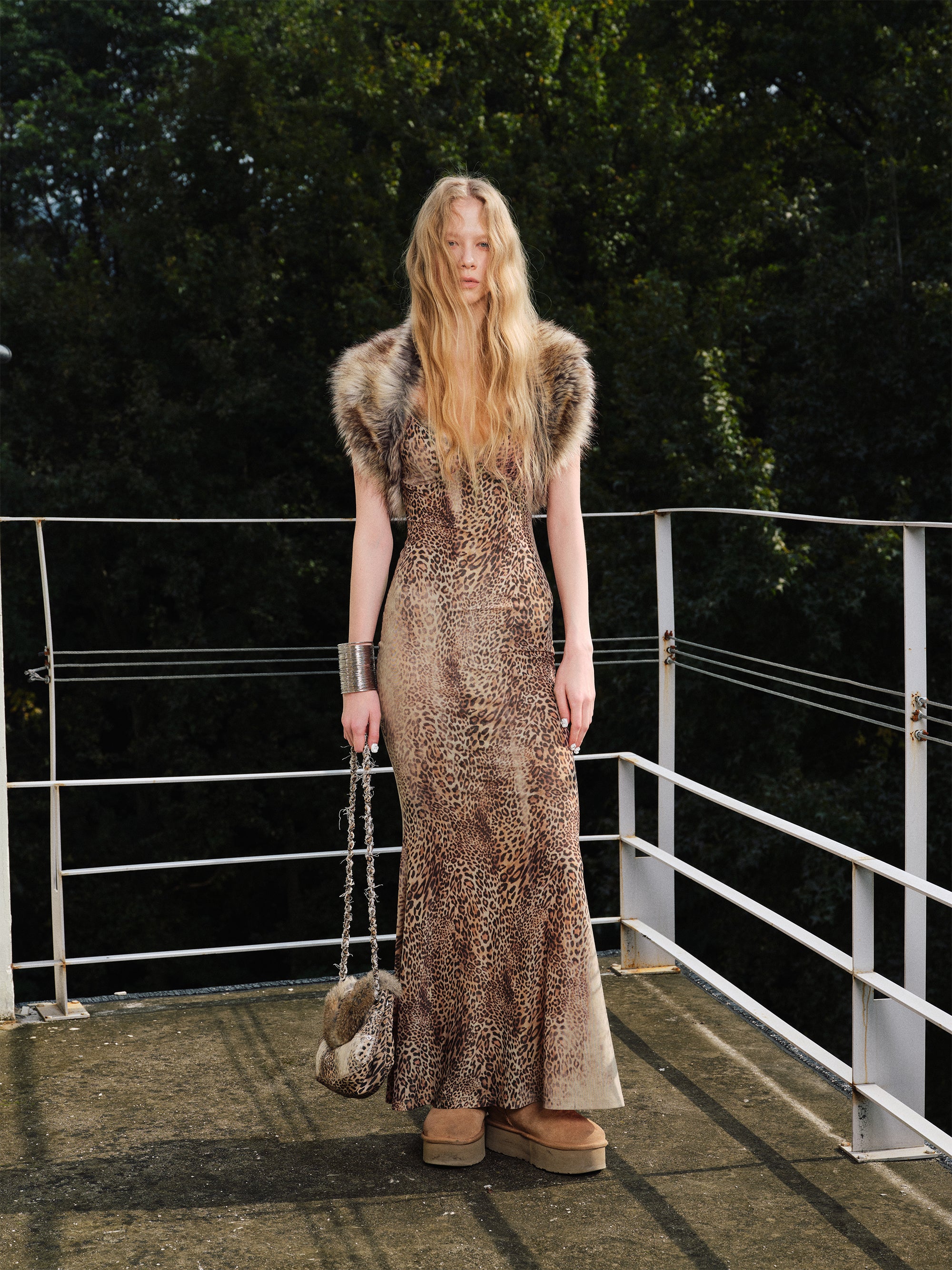 Leopard Line Dress