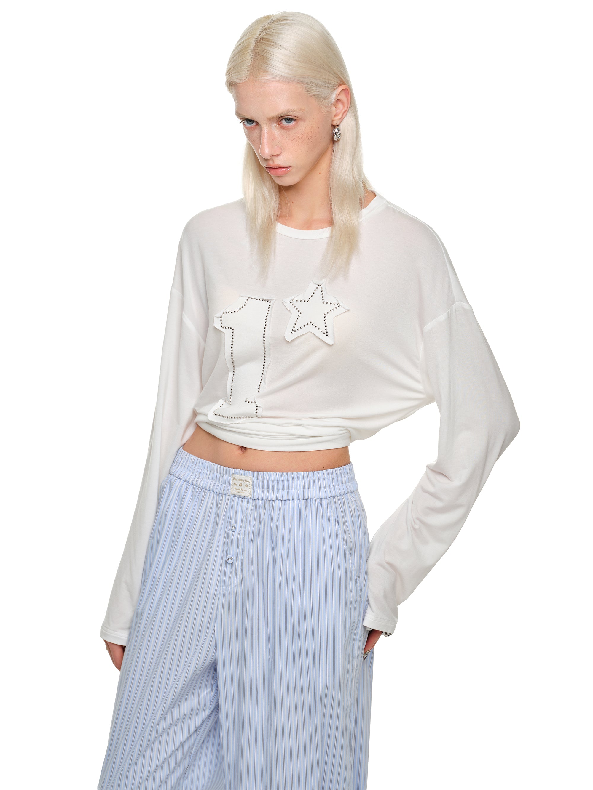 Starry Patch Long Sleeve Tee
