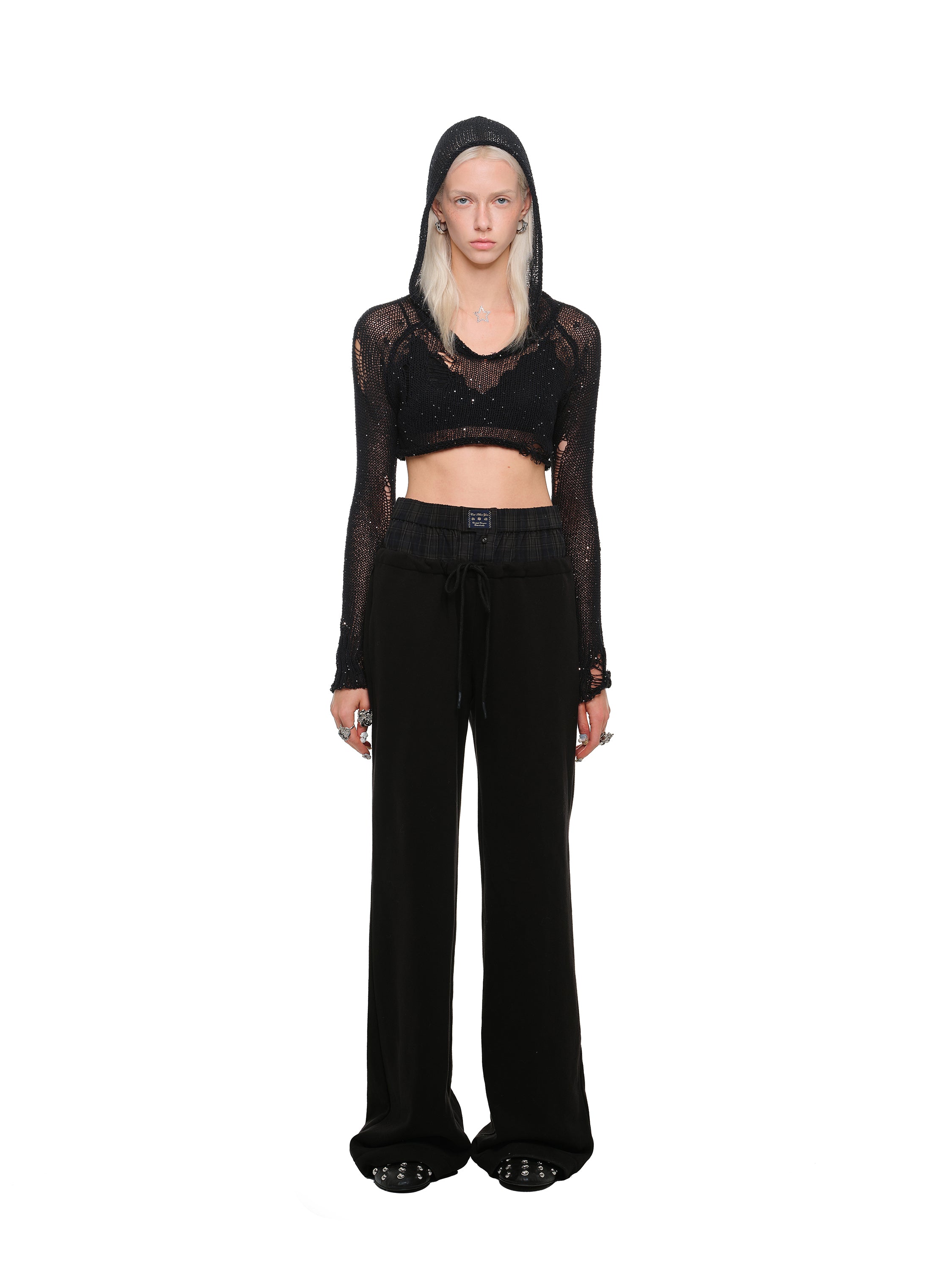 Layered Detail Casual Sweatpants
