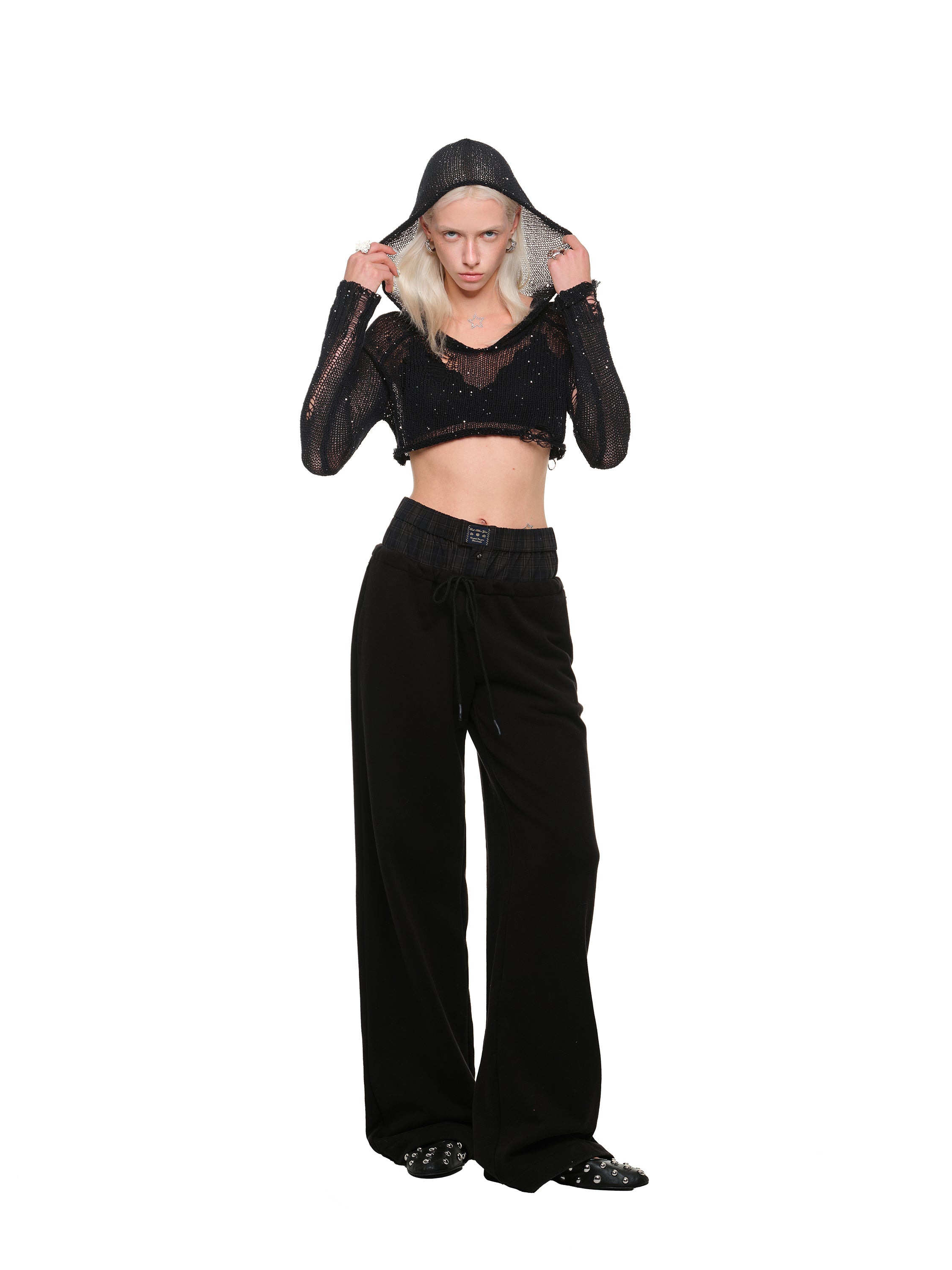 Layered Detail Casual Sweatpants
