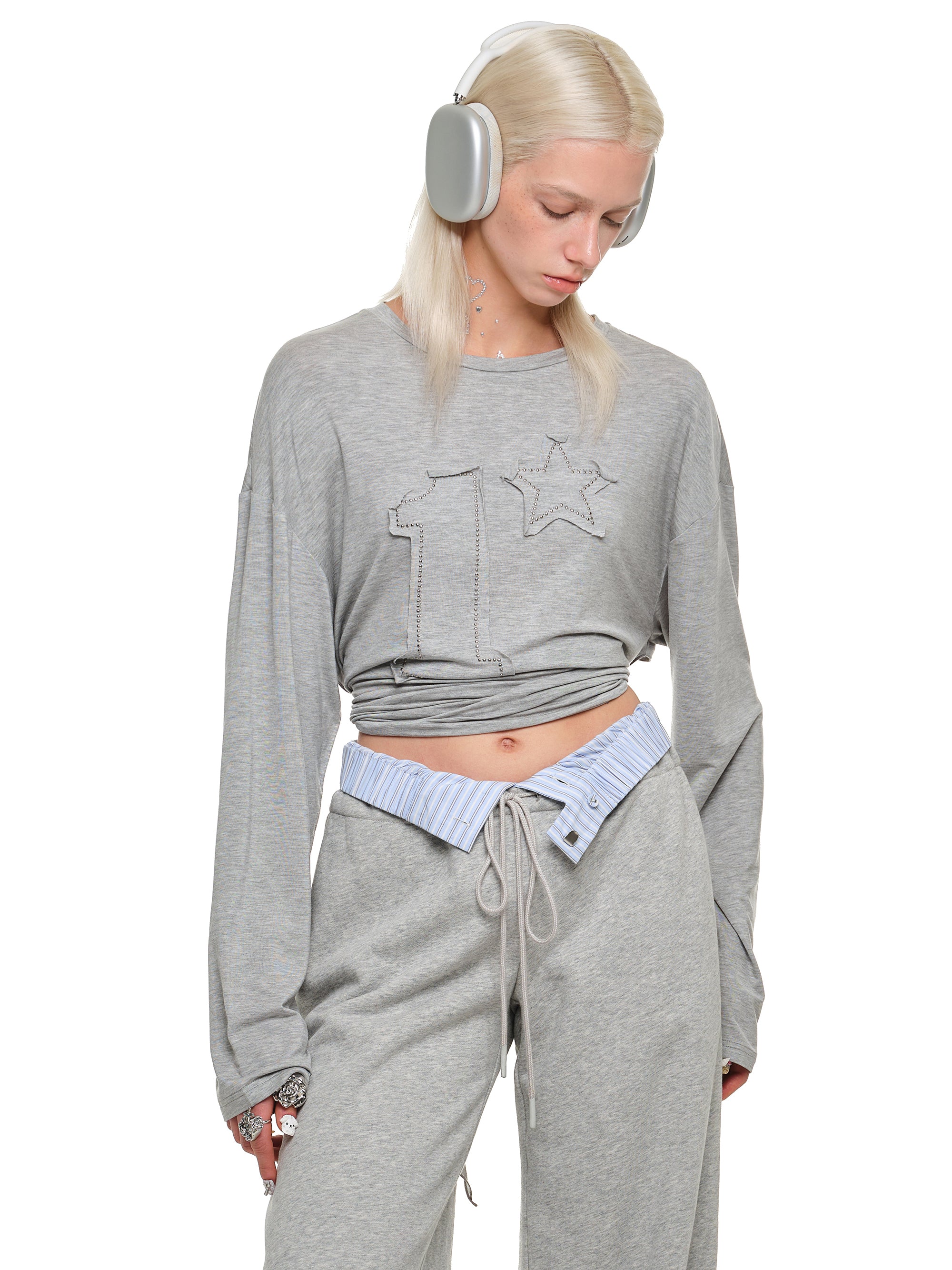 Starry Patch Long Sleeve Tee