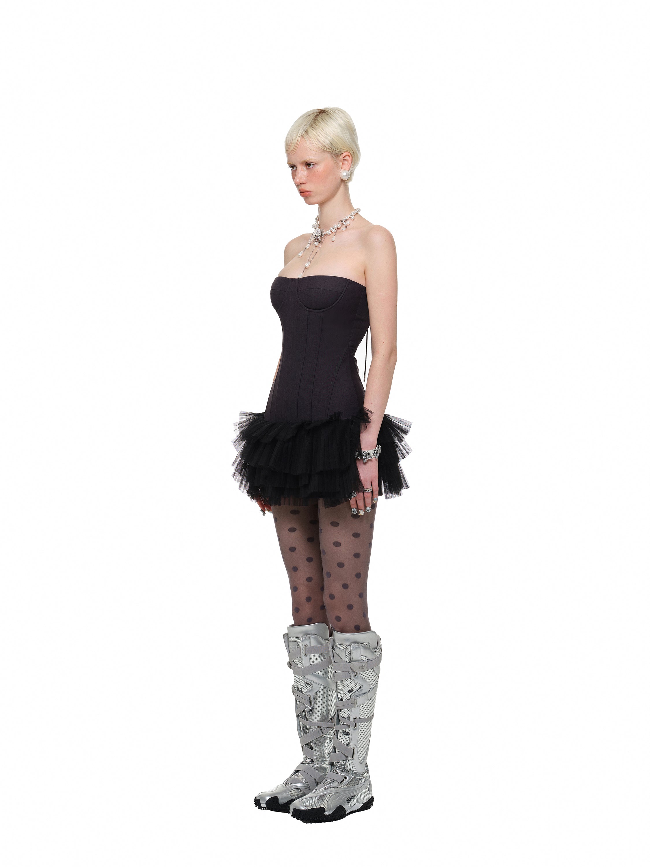 Boned Bustier Tulle Skirt