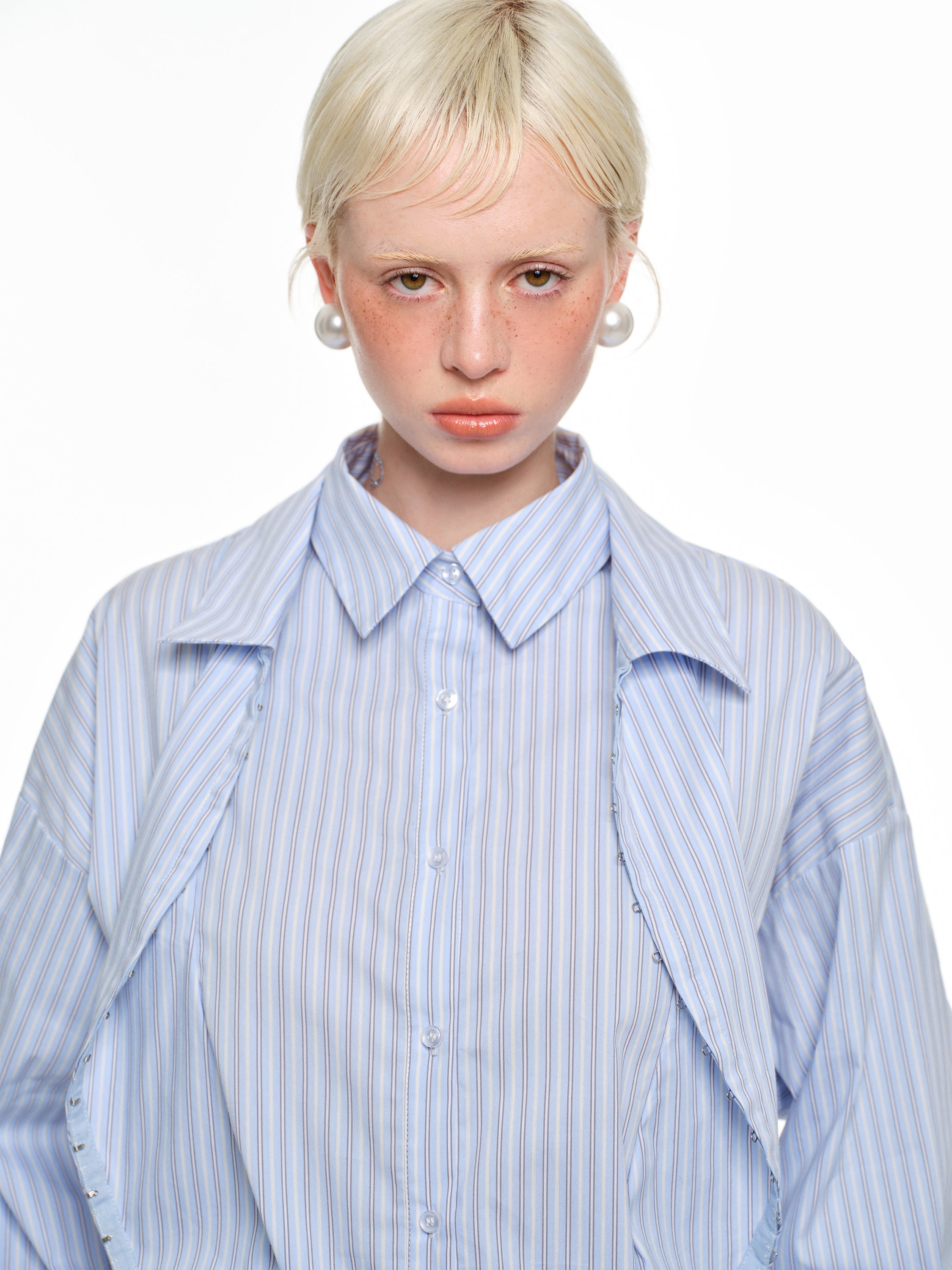 Oversized Layered Stripe Shirt