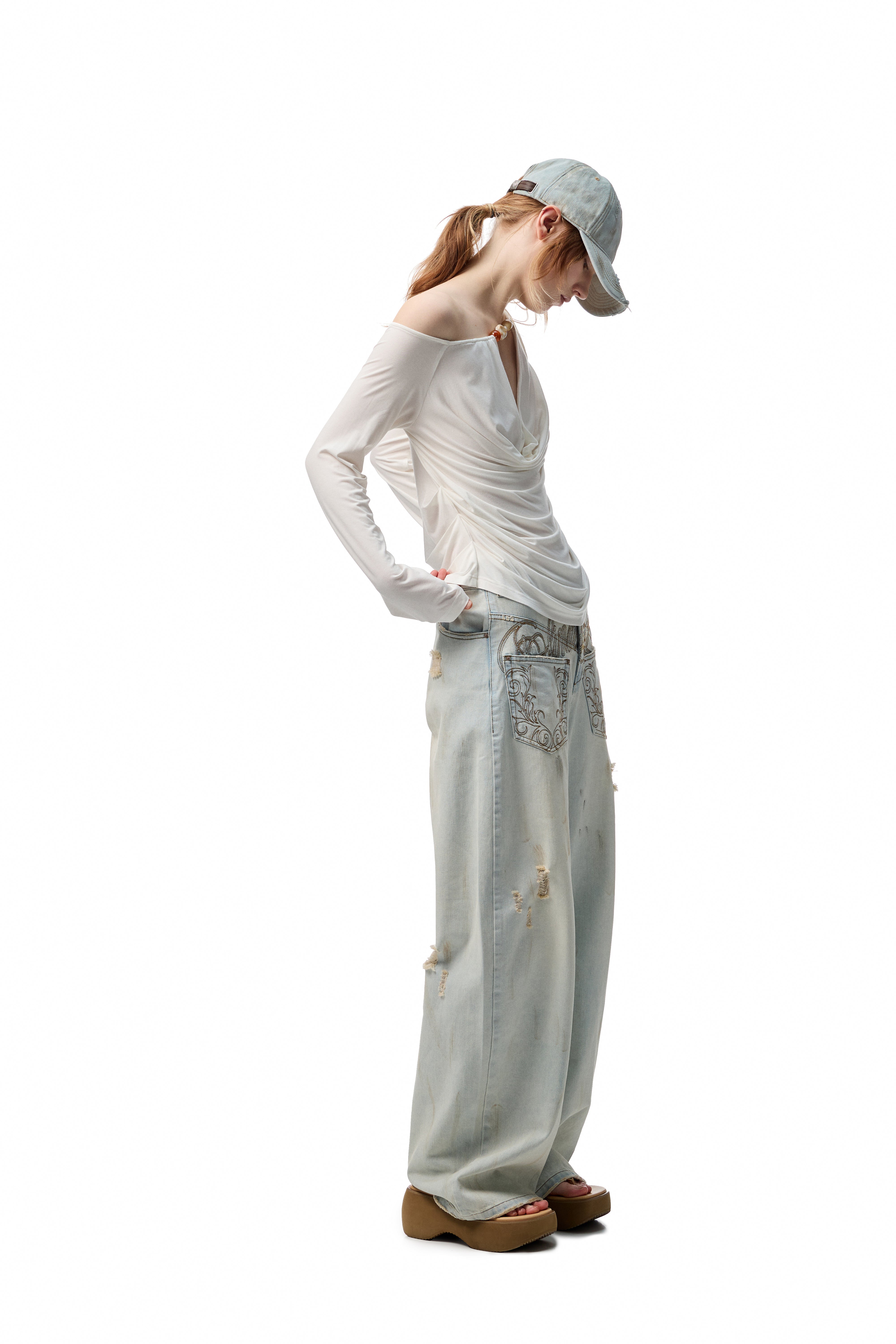 Pearl Drop Drape Top
