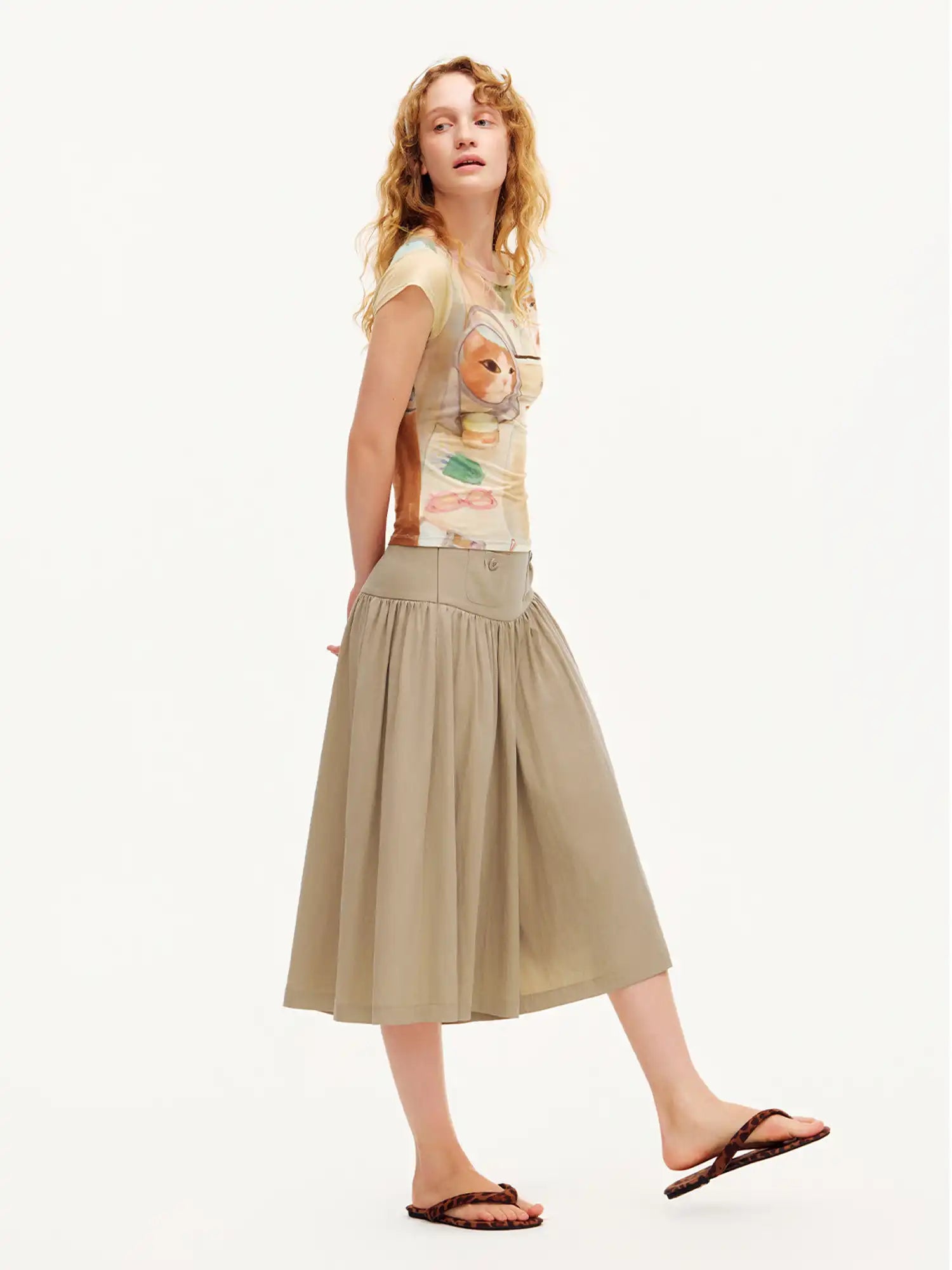 Outtheblue High-Waisted Lyocell Wide-Leg Culottes | Canton Collective