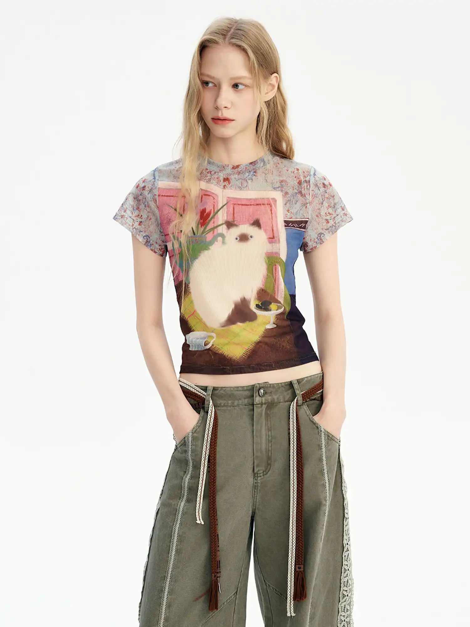 Outtheblue Ragdoll Cat Crew Neck Short-Sleeve T-Shirt | Canton Collective