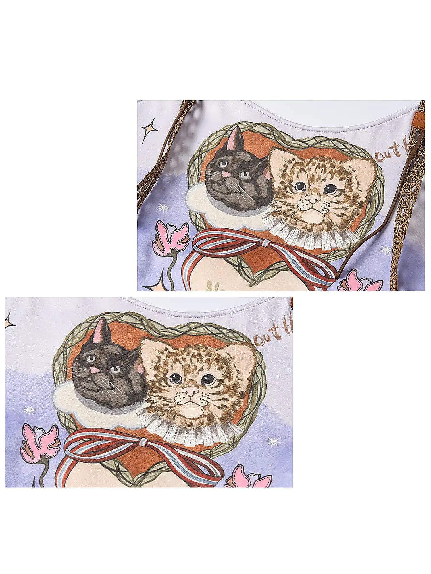 Outtheblue Whimsical Cat Purple Tote Bag | Canton Collective