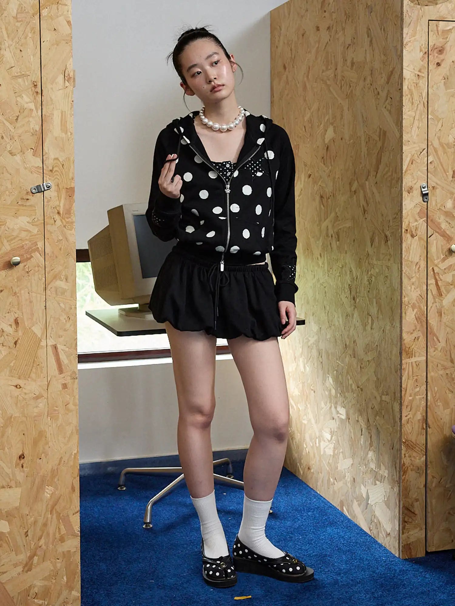 Y2K Puff Bubble Sweat Skirts