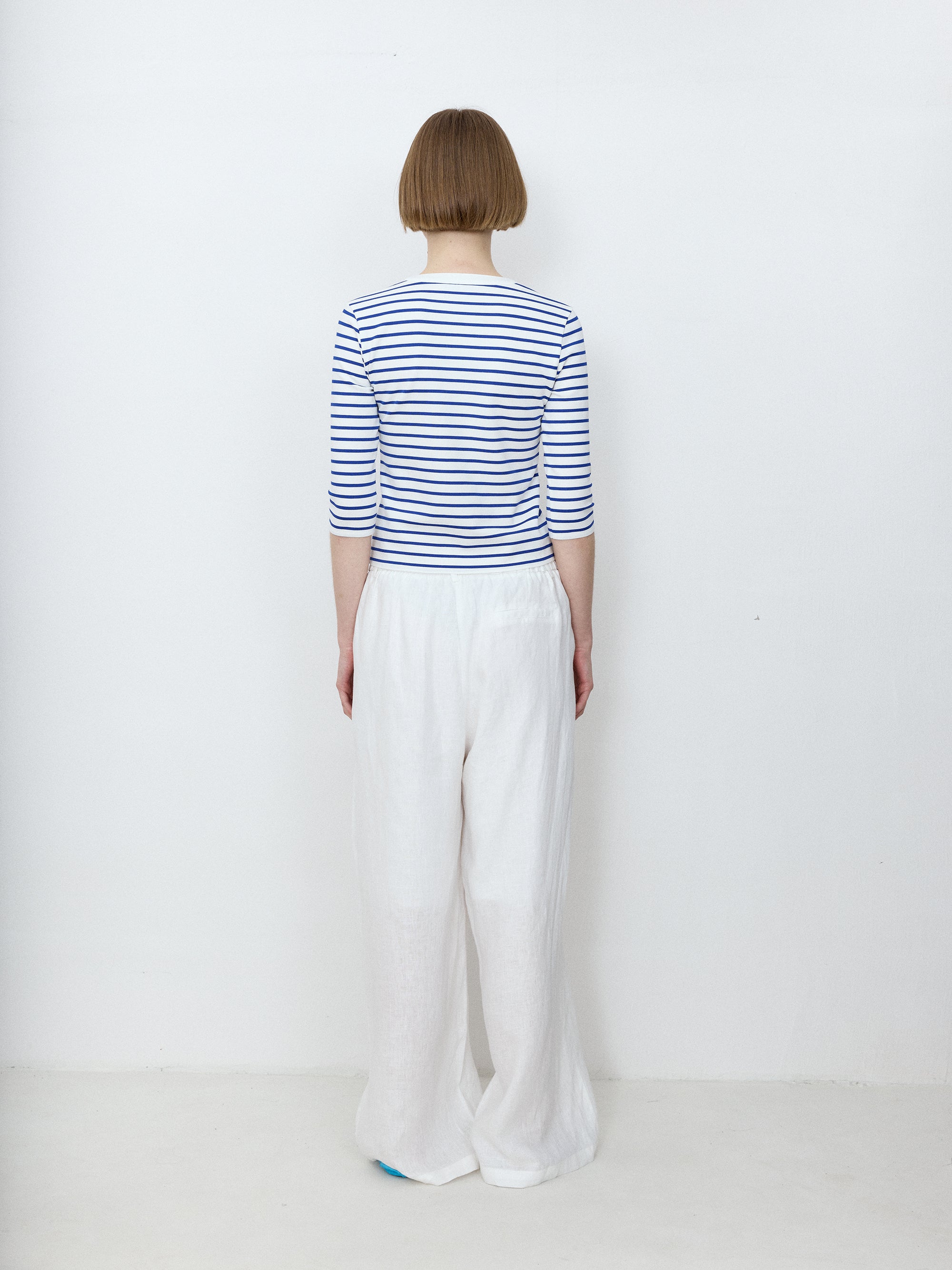 Linen Wide-Leg Trousers
