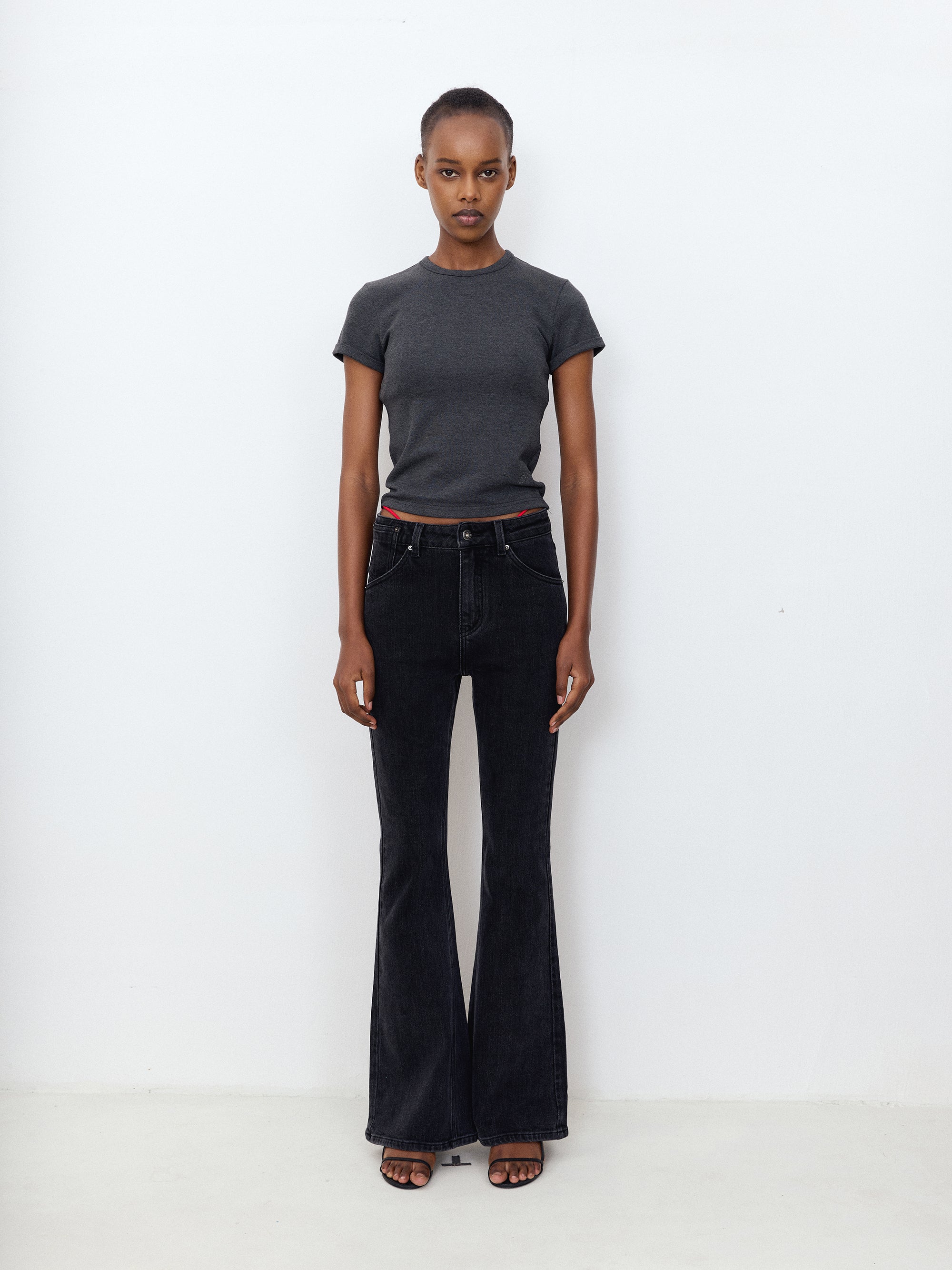 Mono Stretch Flare Jeans